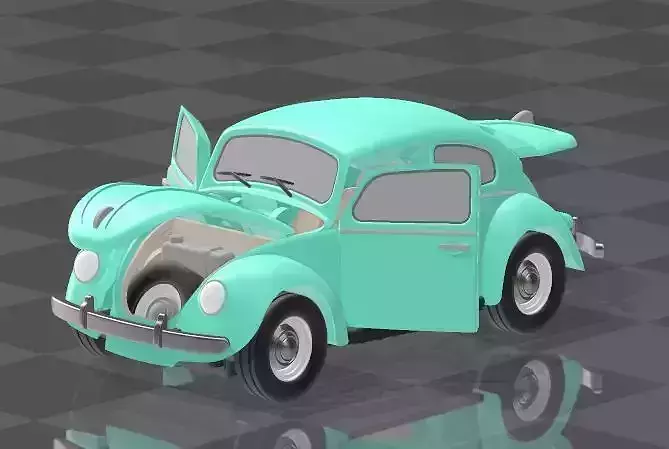 Volkswagen beetle 3D print model