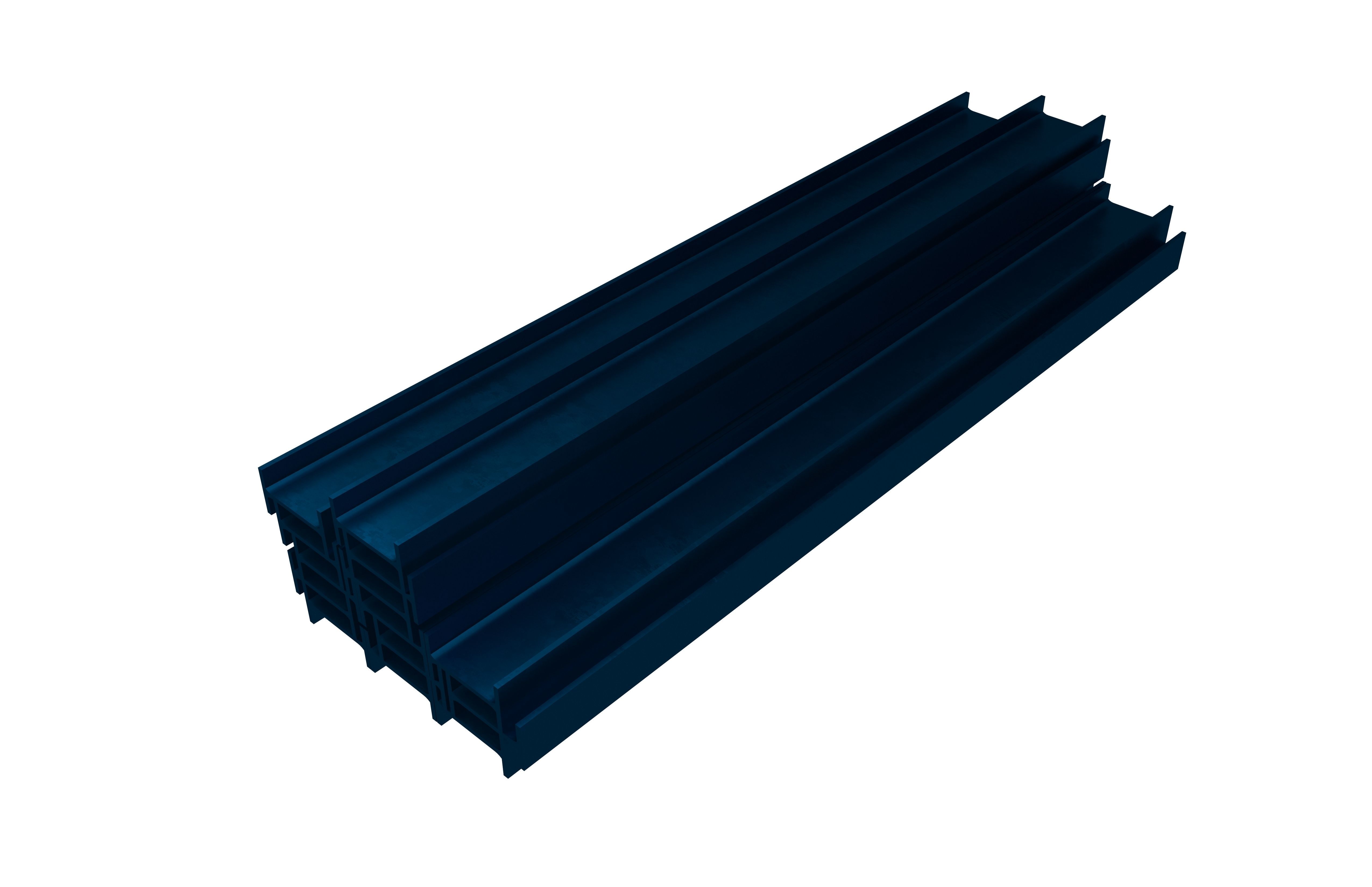 Stacked I Beam v1 008 Low-poly 3D model_3