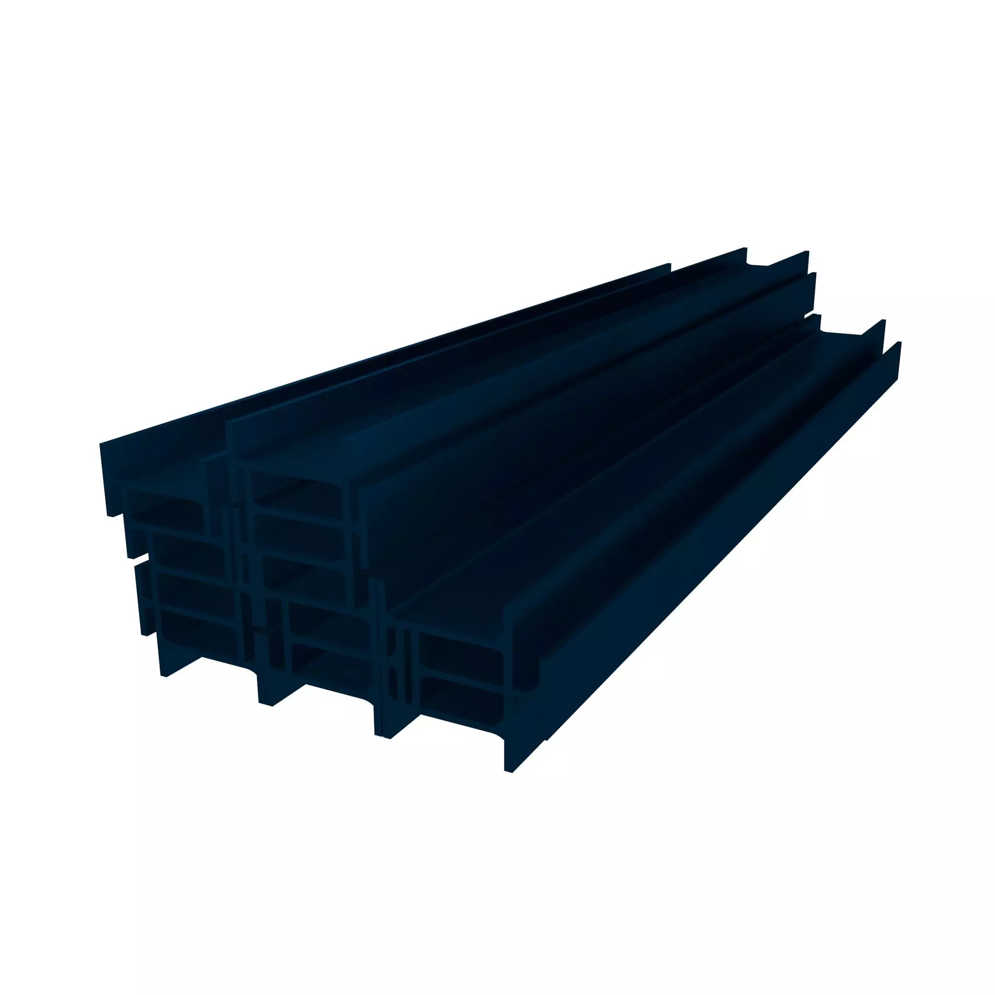 Stacked I Beam v1 008 Low-poly 3D model_0