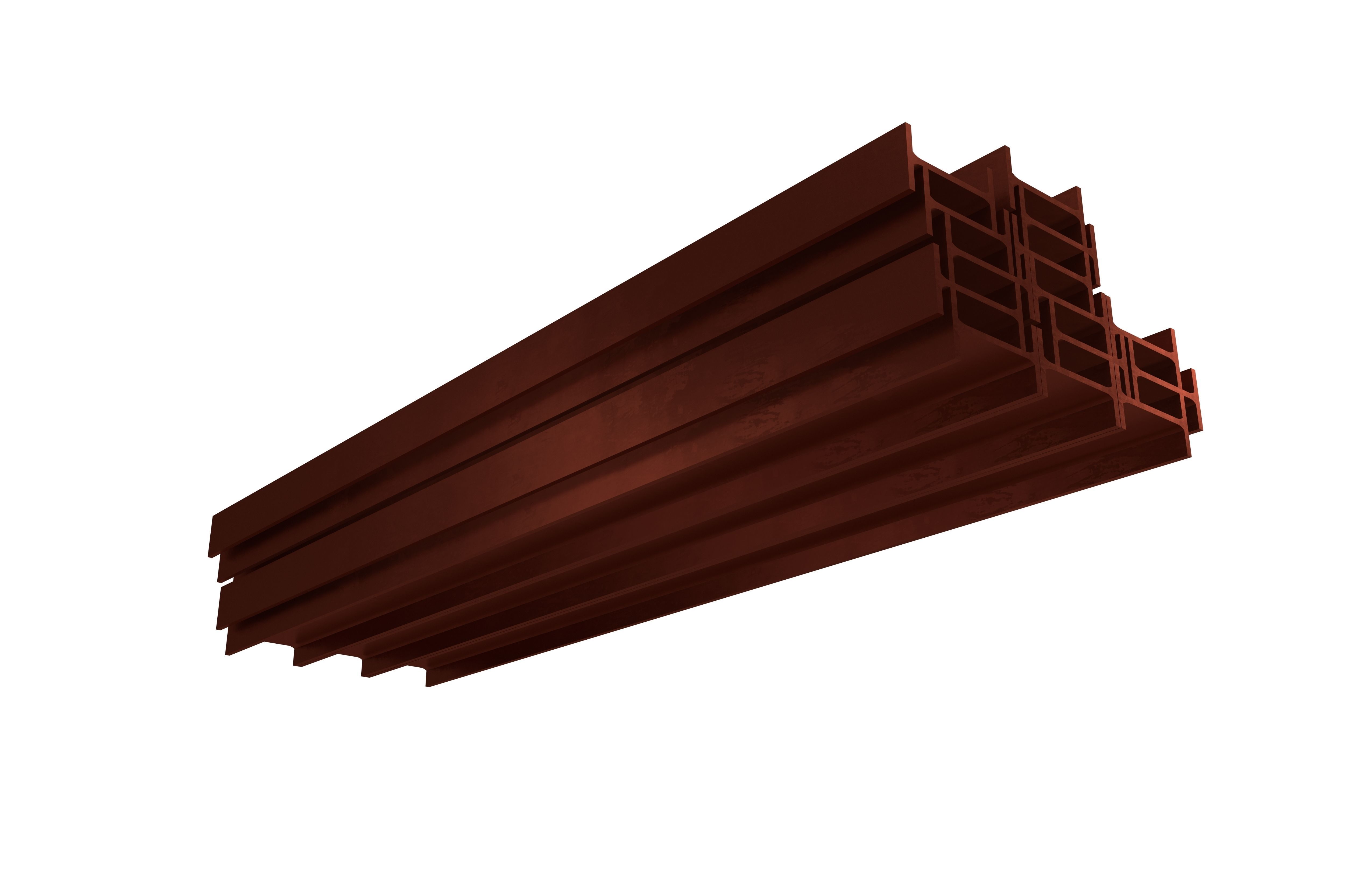 Stacked I Beam v1 009 Low-poly 3D model_3