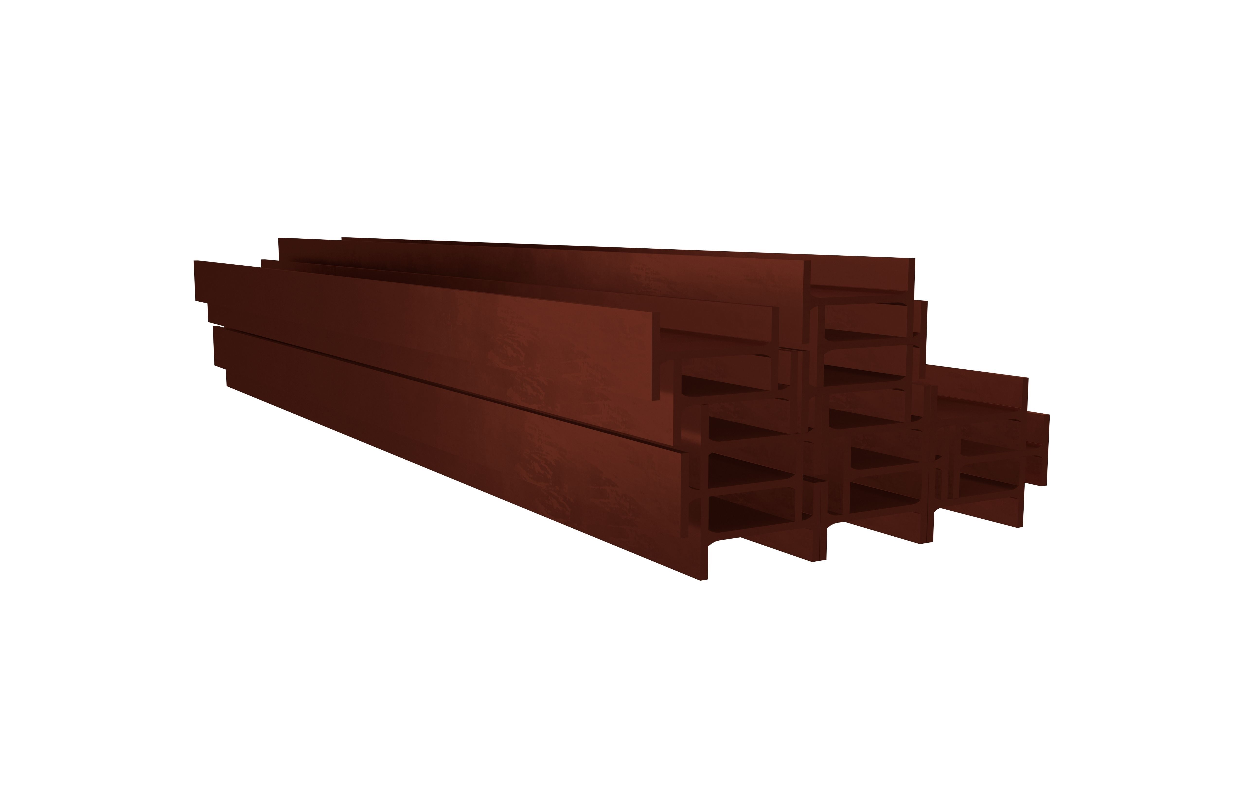 Stacked I Beam v1 009 Low-poly 3D model_1