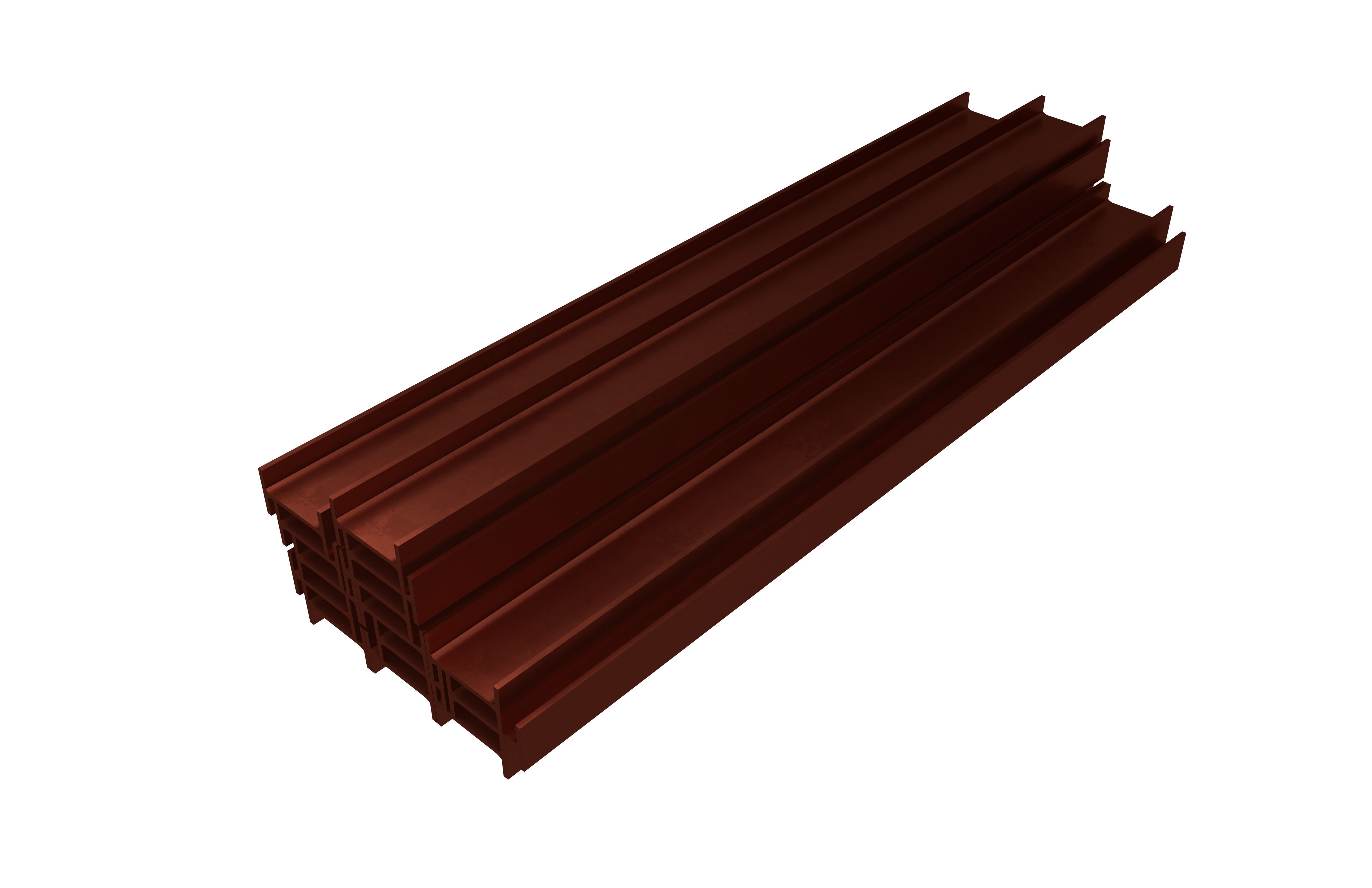 Stacked I Beam v1 009 Low-poly 3D model_2