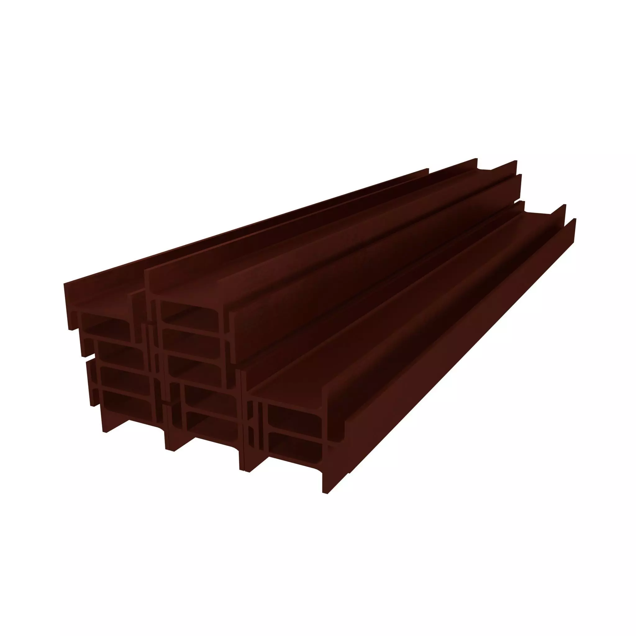 Stacked I Beam v1 009 Low-poly 3D model_0