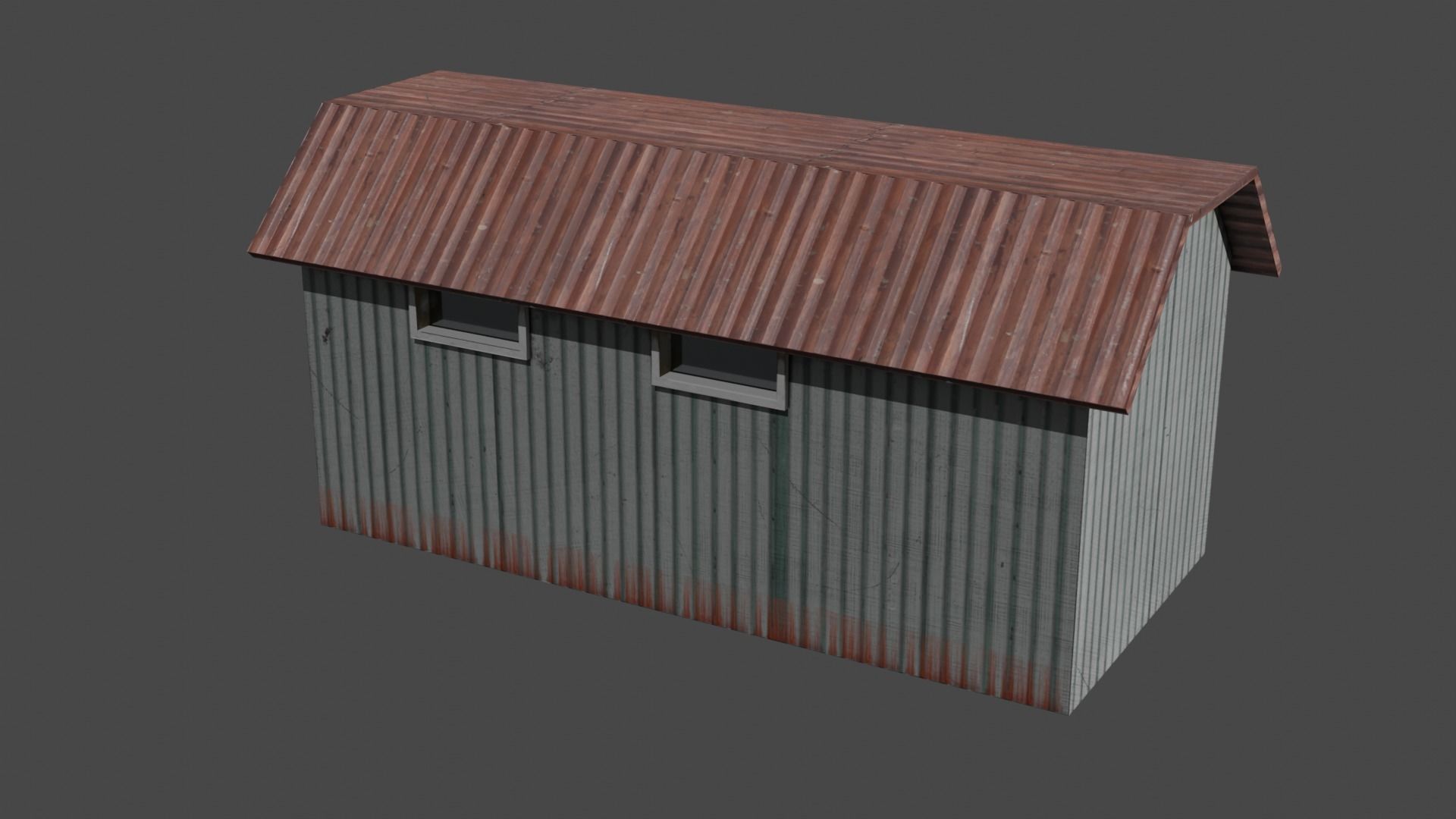 2 BUILDINGS FOR GAME  Low-poly 3D model_9