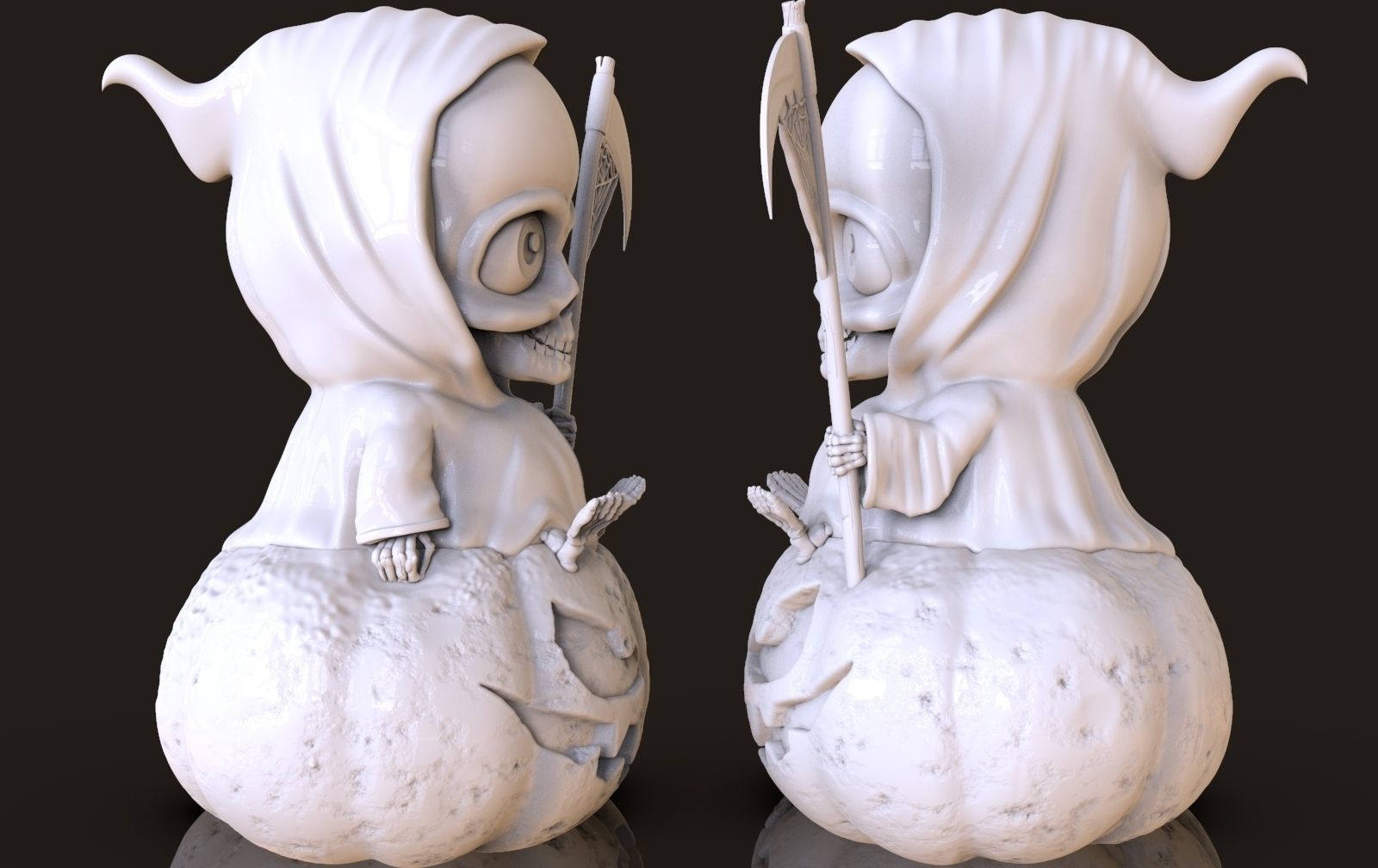 merry death on a pumpkin 3D print model_10