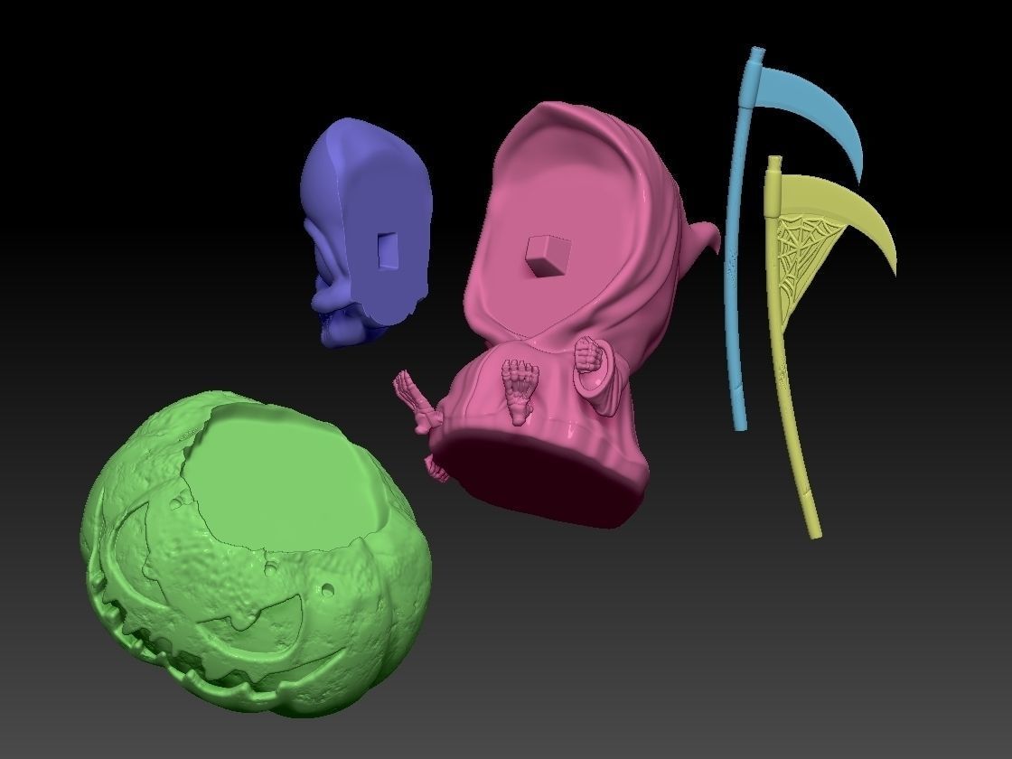 merry death on a pumpkin 3D print model_3