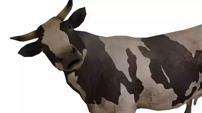 Low  Poly Cow 3D  Model 
