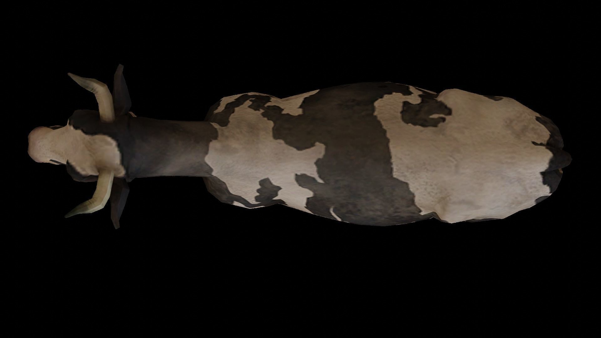 Low  Poly Cow 3D  Model  Low-poly 3D model_3