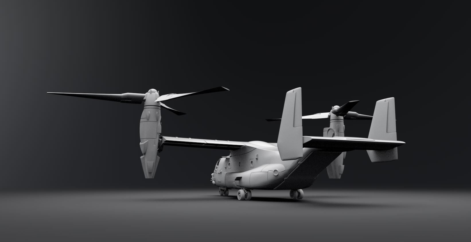 Bell Boeing V22 Osprey Scale model 3D print model_2