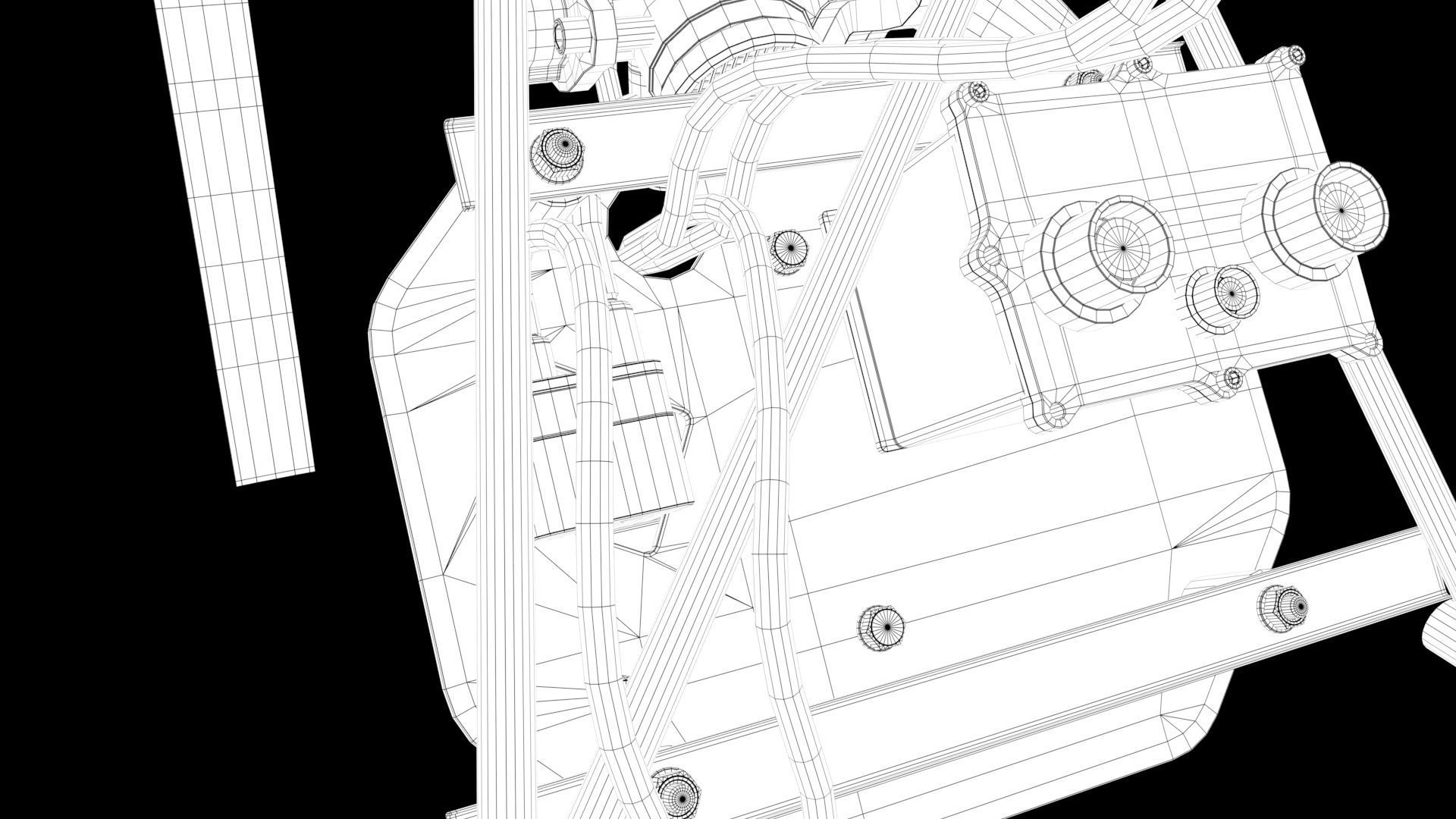 Drone Aircraft Engine  3D model_23