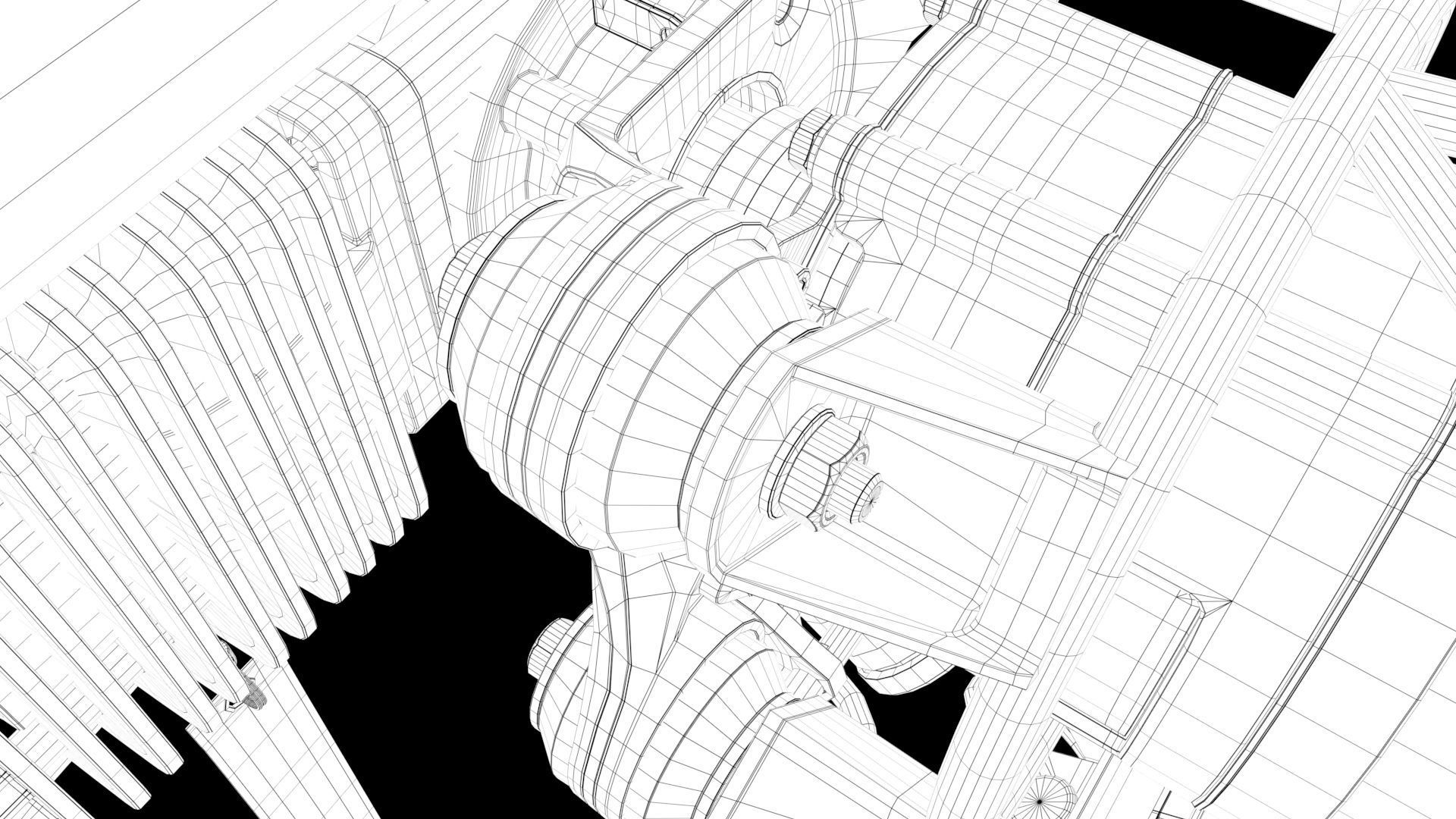Drone Aircraft Engine  3D model_24