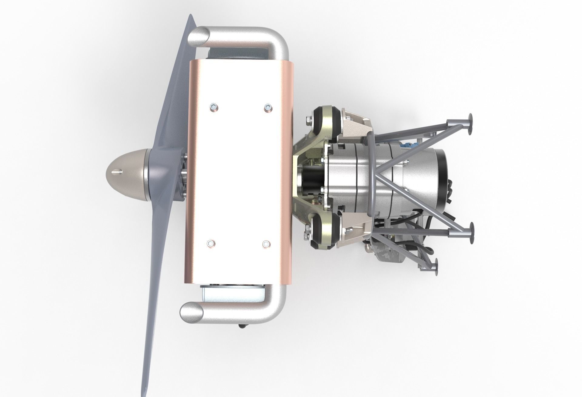 Drone Aircraft Engine  3D model_10