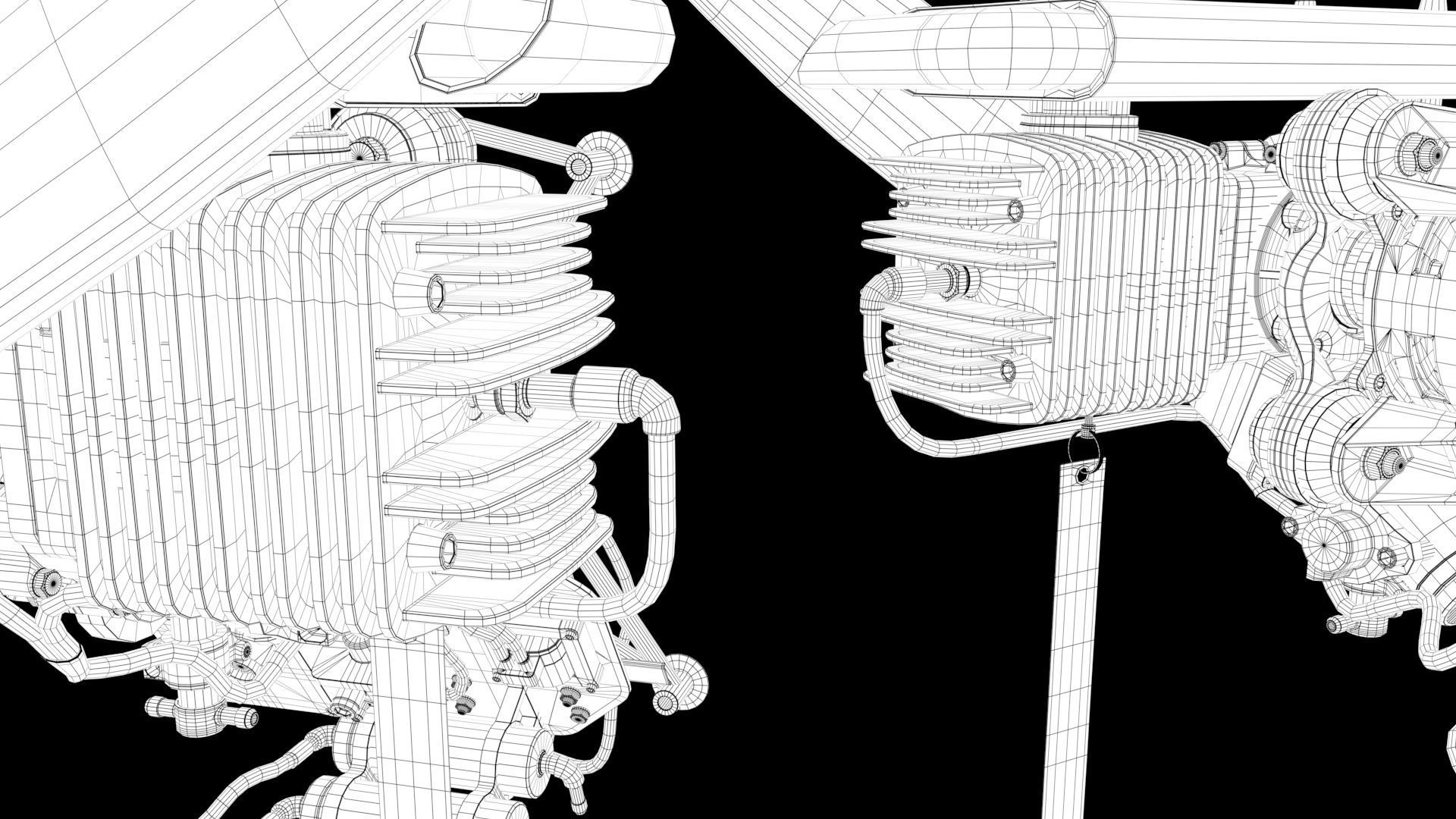 Drone Aircraft Engine  3D model_22