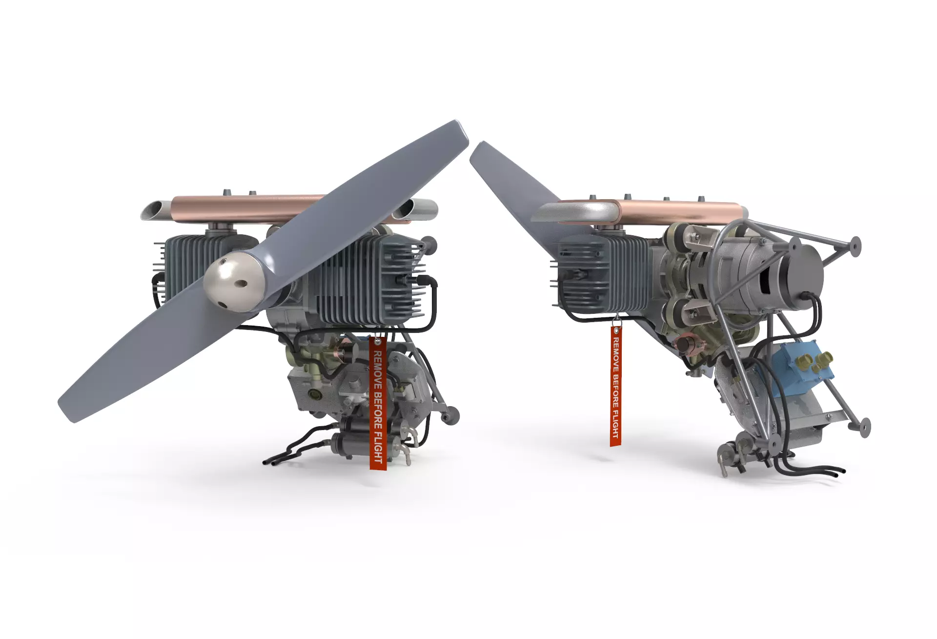 Drone Aircraft Engine  3D model_0