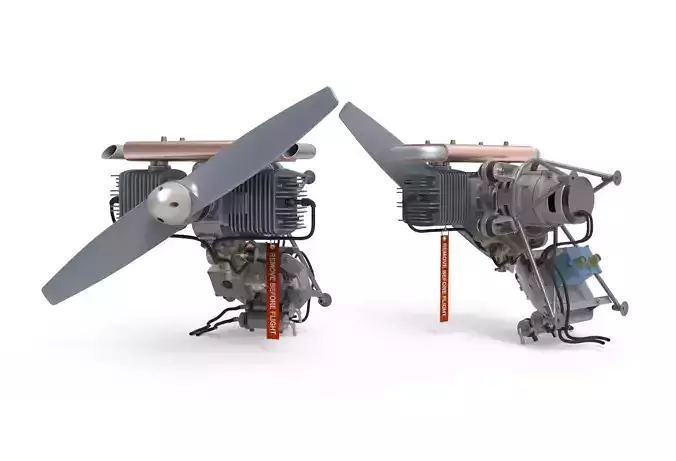 Drone Aircraft Engine  3D model