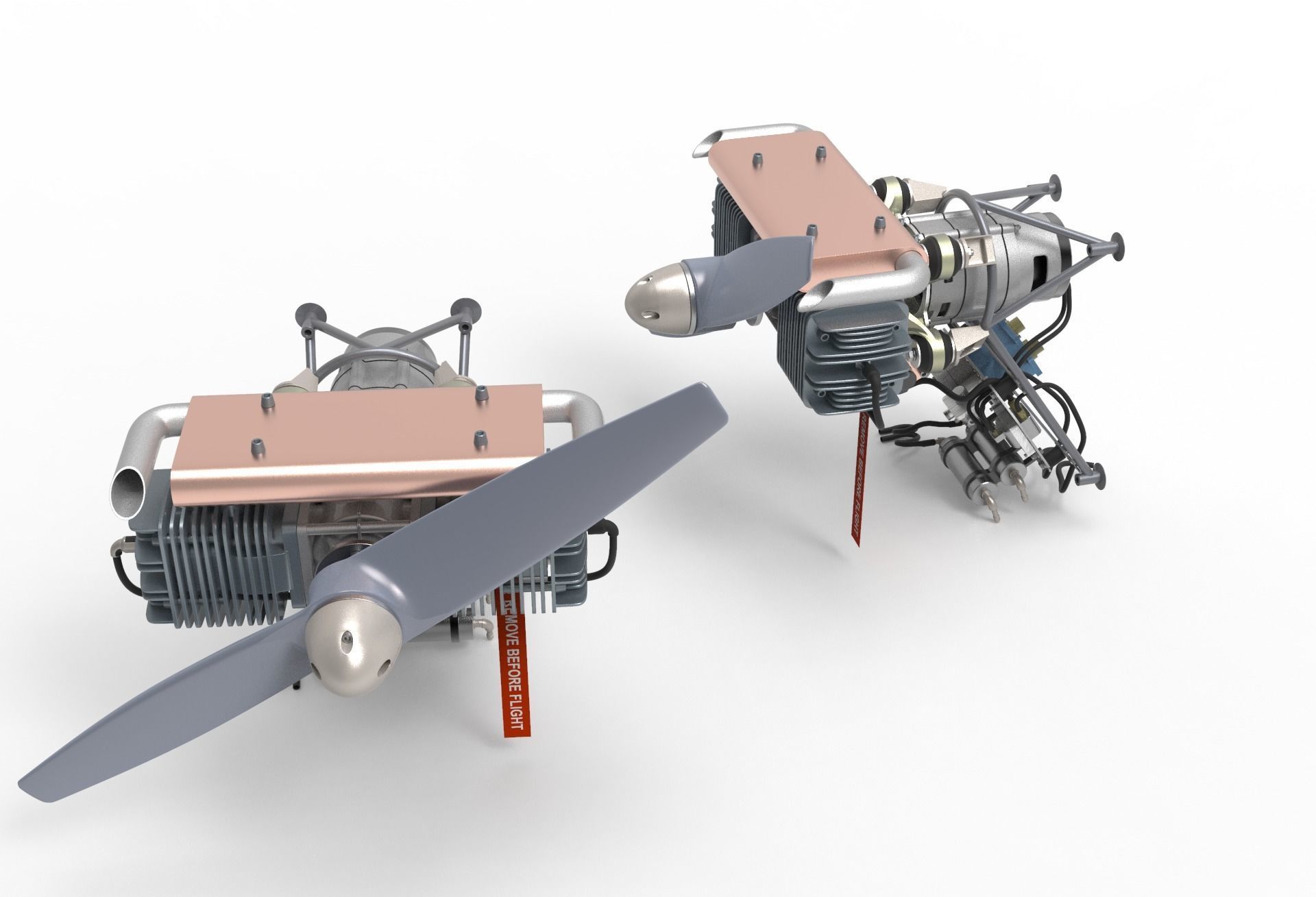 Drone Aircraft Engine  3D model_12