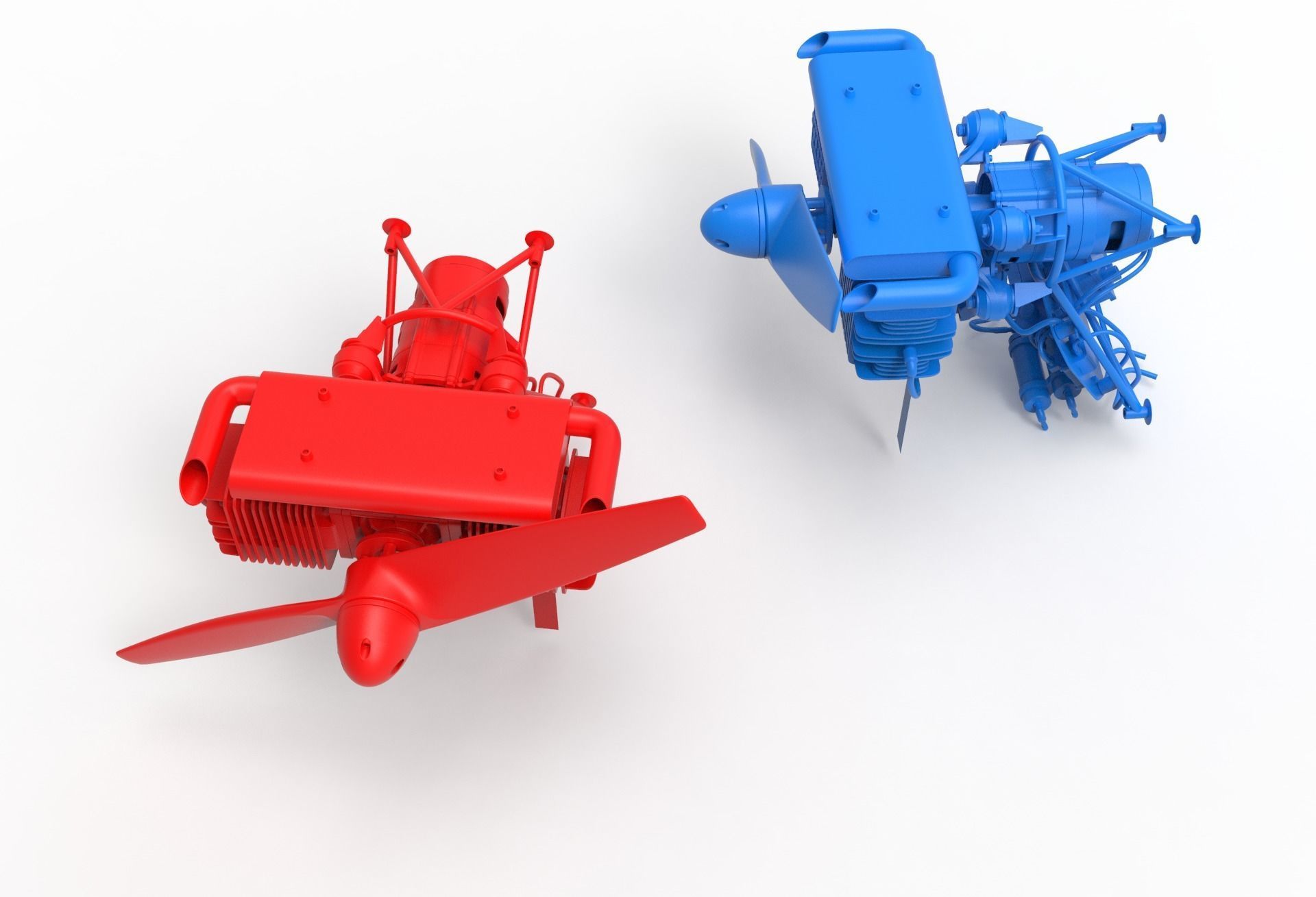 Drone Aircraft Engine  3D model_15