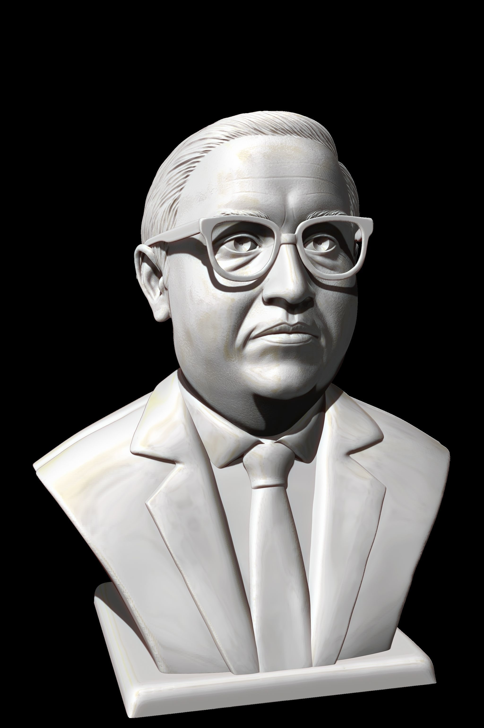 Dr BR Ambedkar 3D print model_4