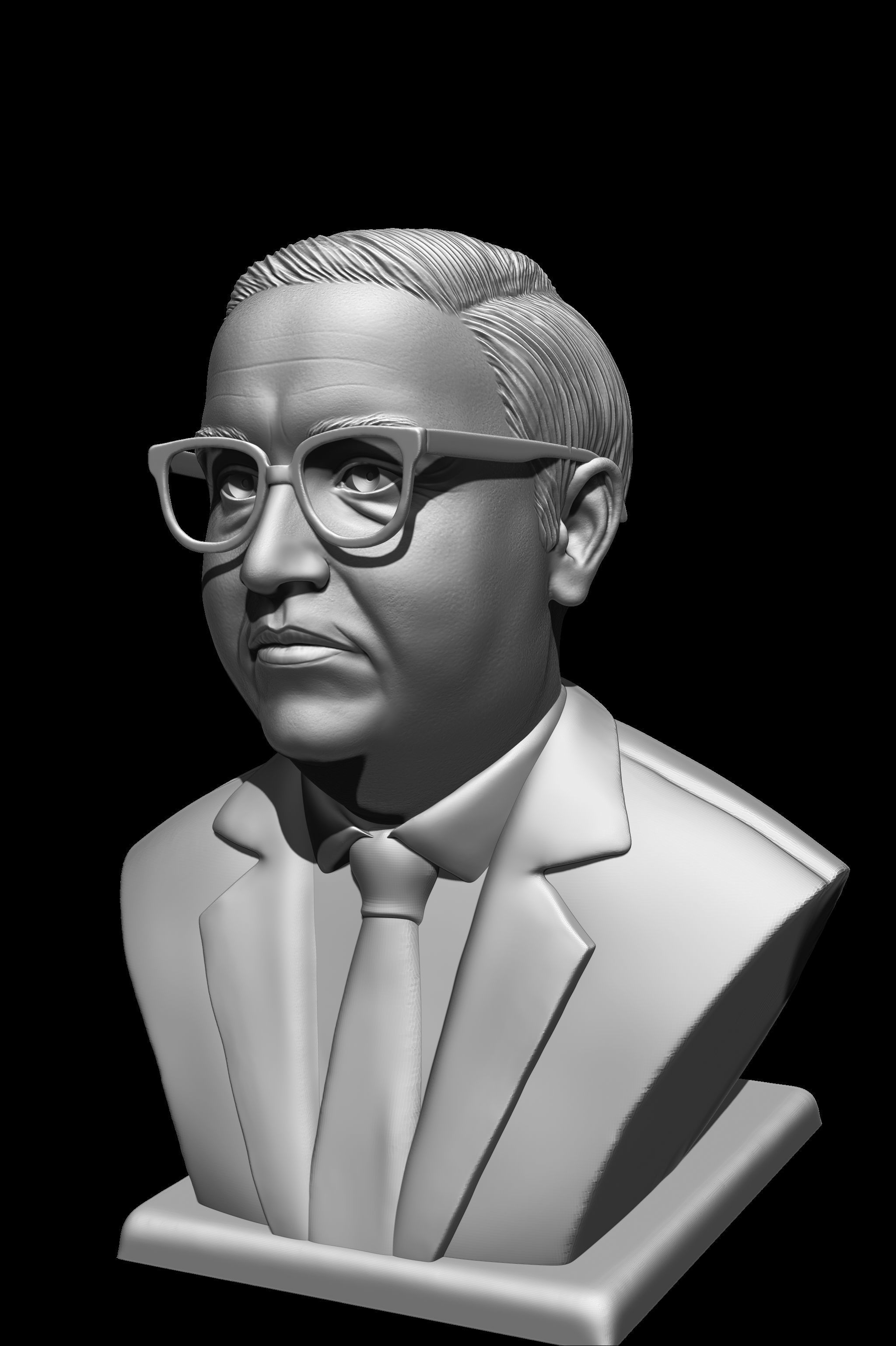 Dr BR Ambedkar 3D print model_8