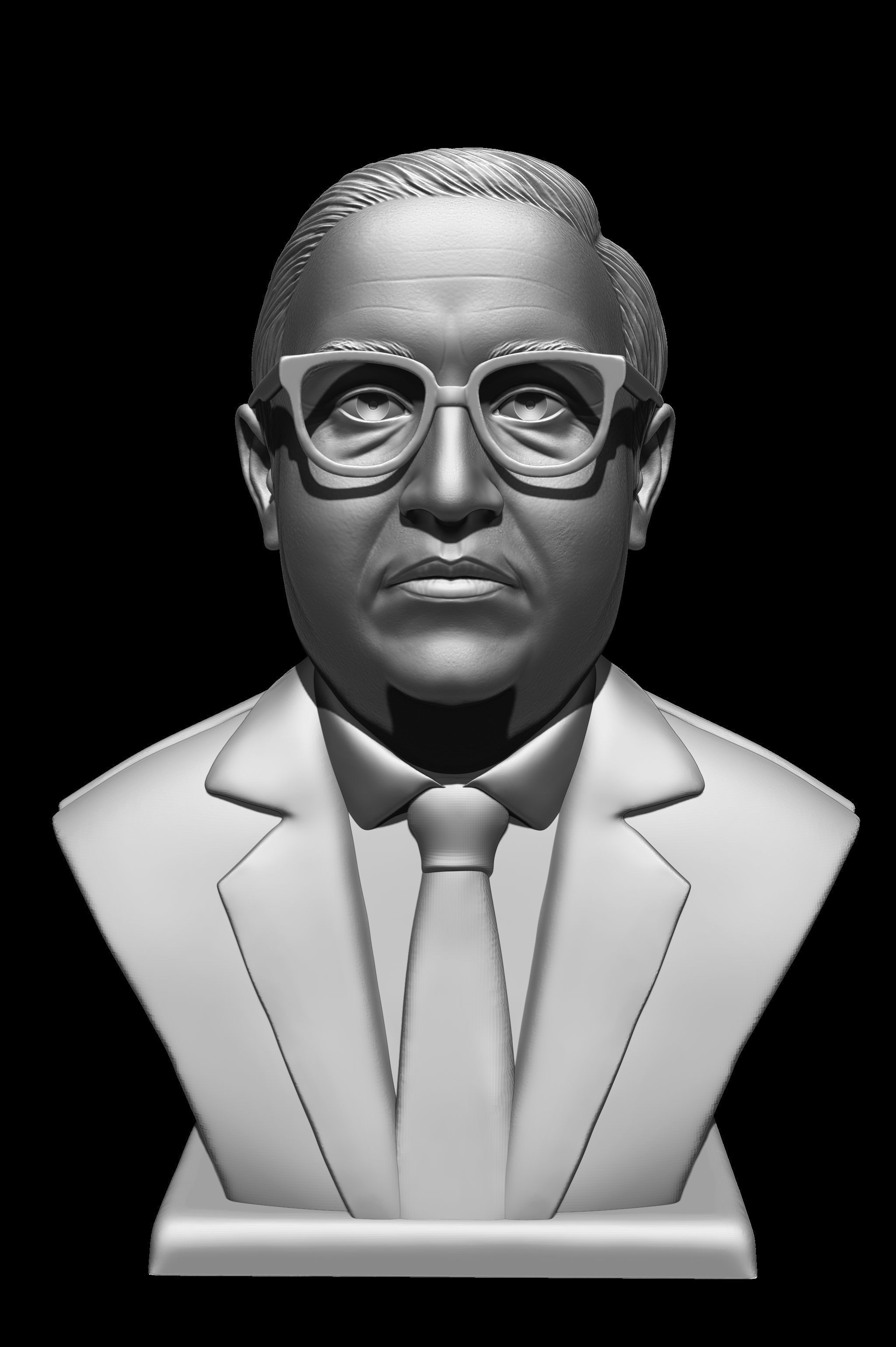 Dr BR Ambedkar 3D print model_7