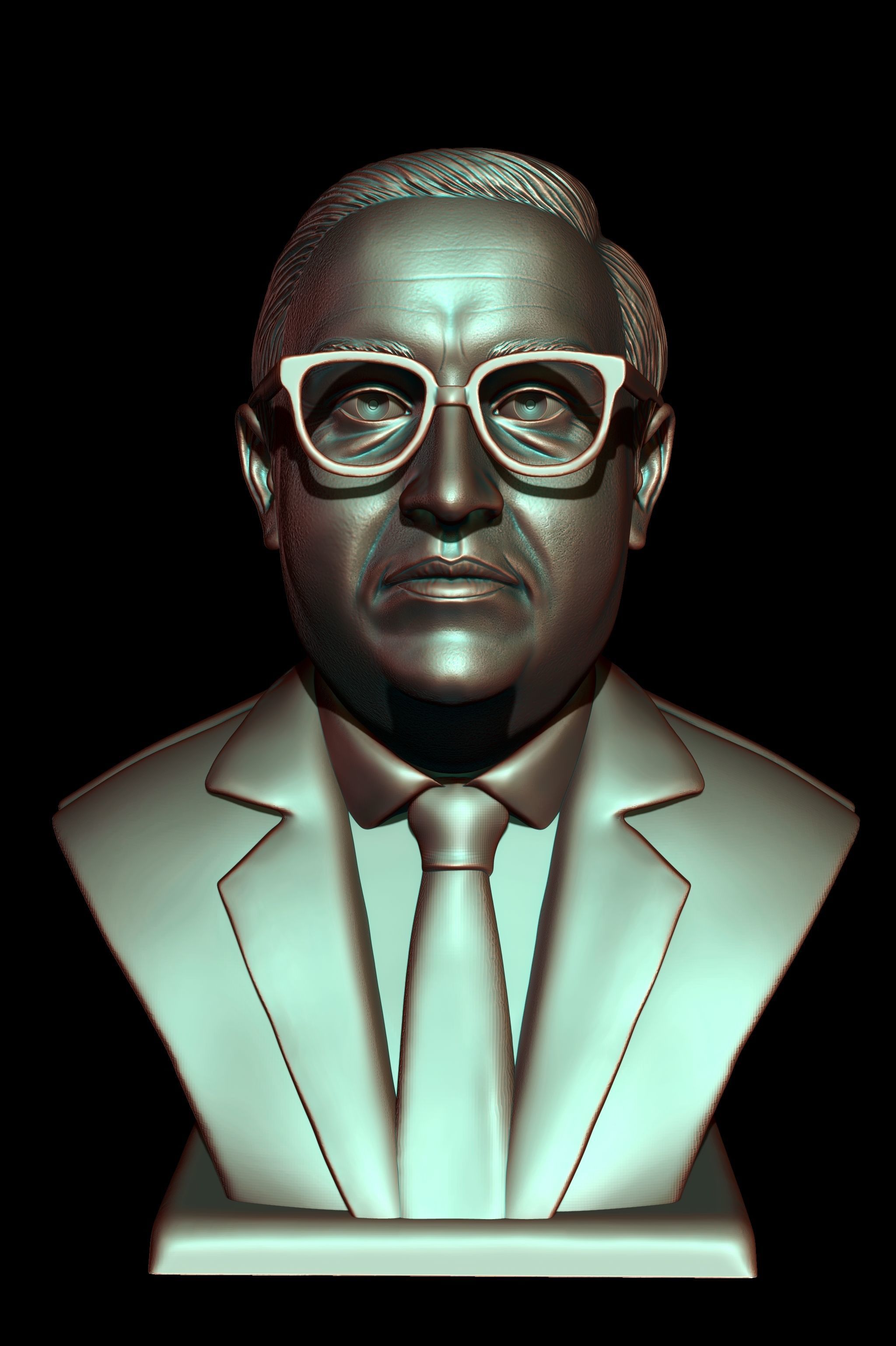 Dr BR Ambedkar 3D print model_6