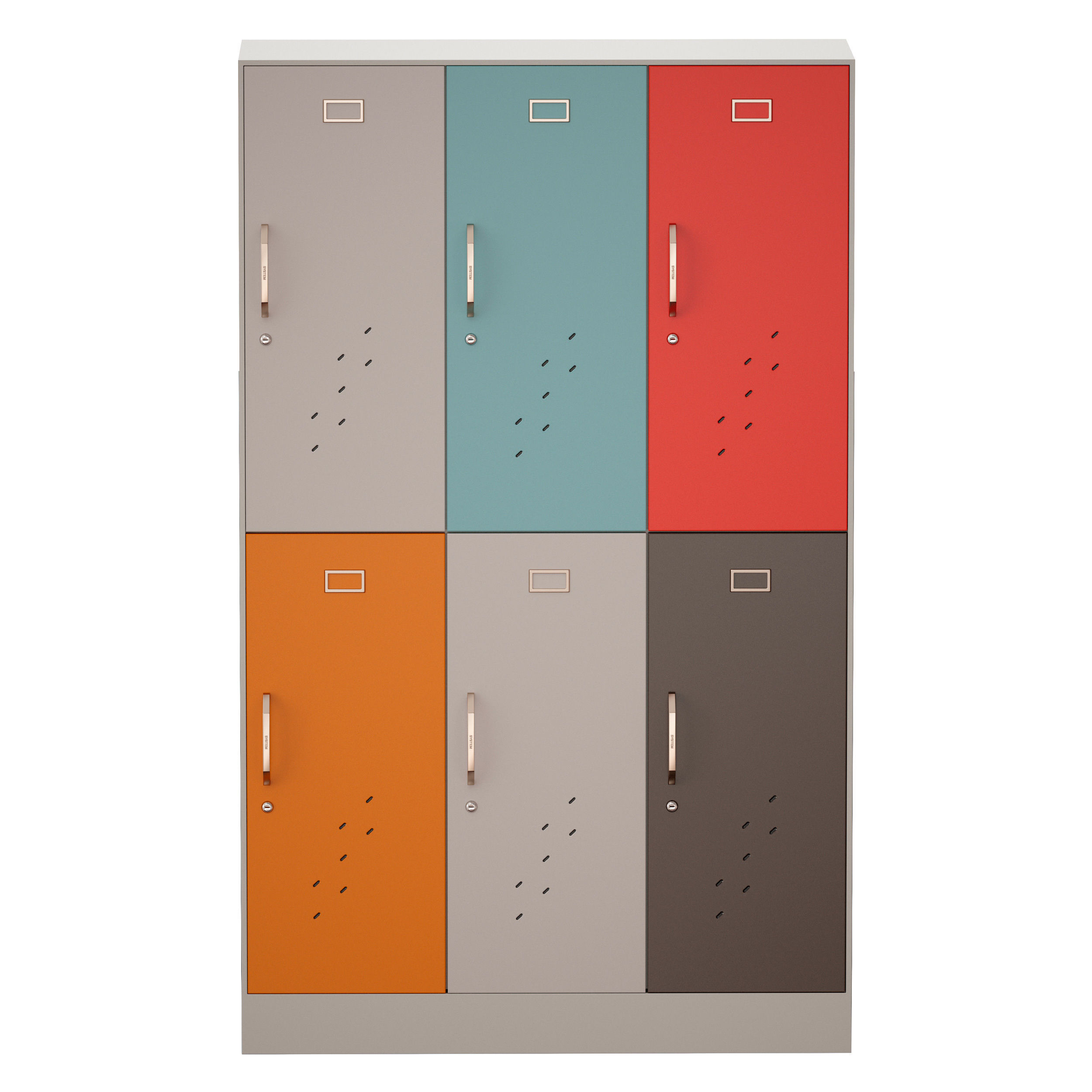 Sports locker for changing room 3D model_4