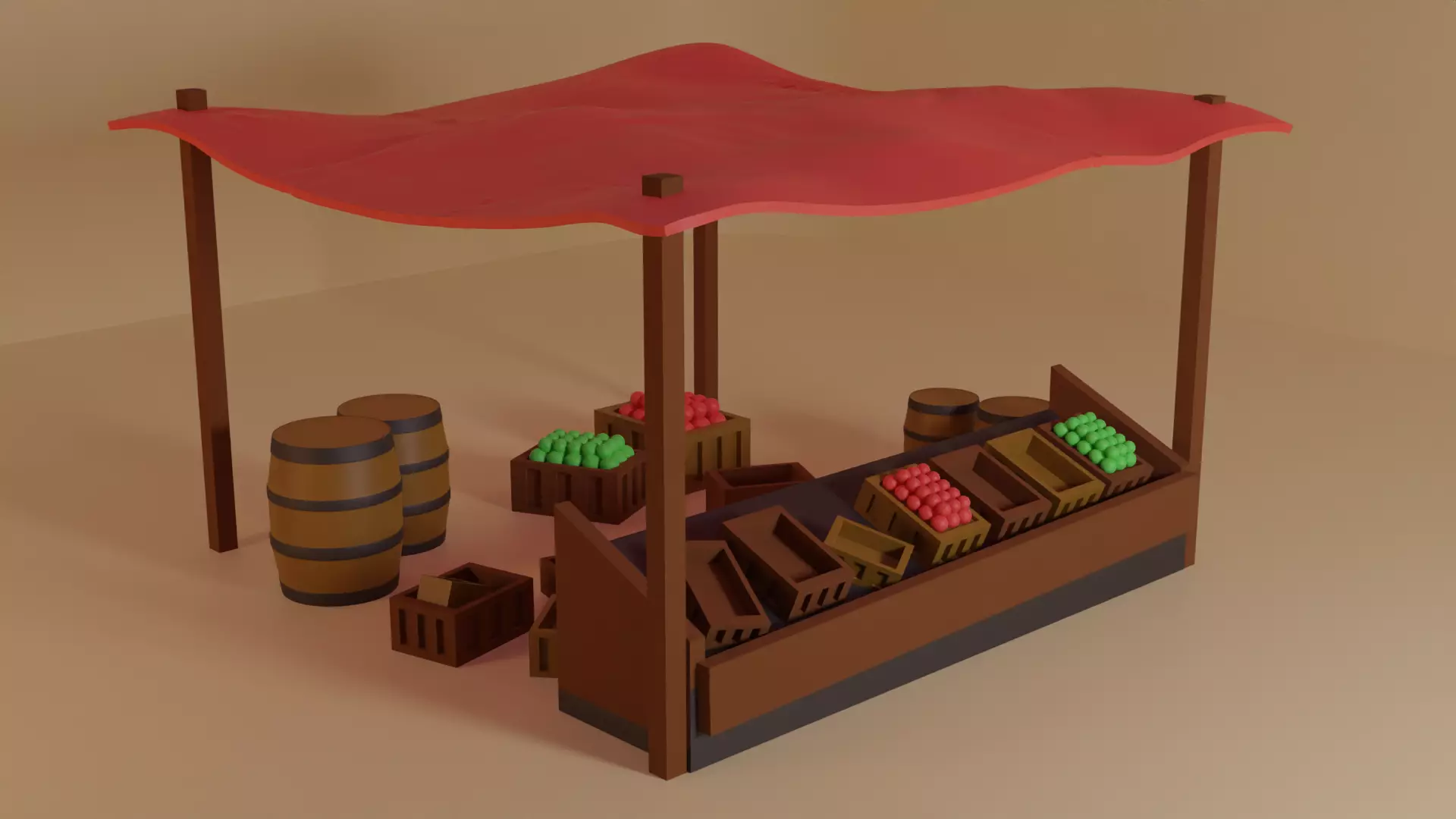 egyptian shop Free low-poly 3D model