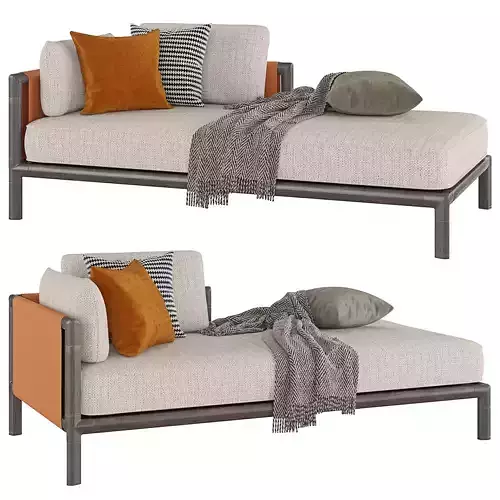 Chaise Longue Frame L-Shaped