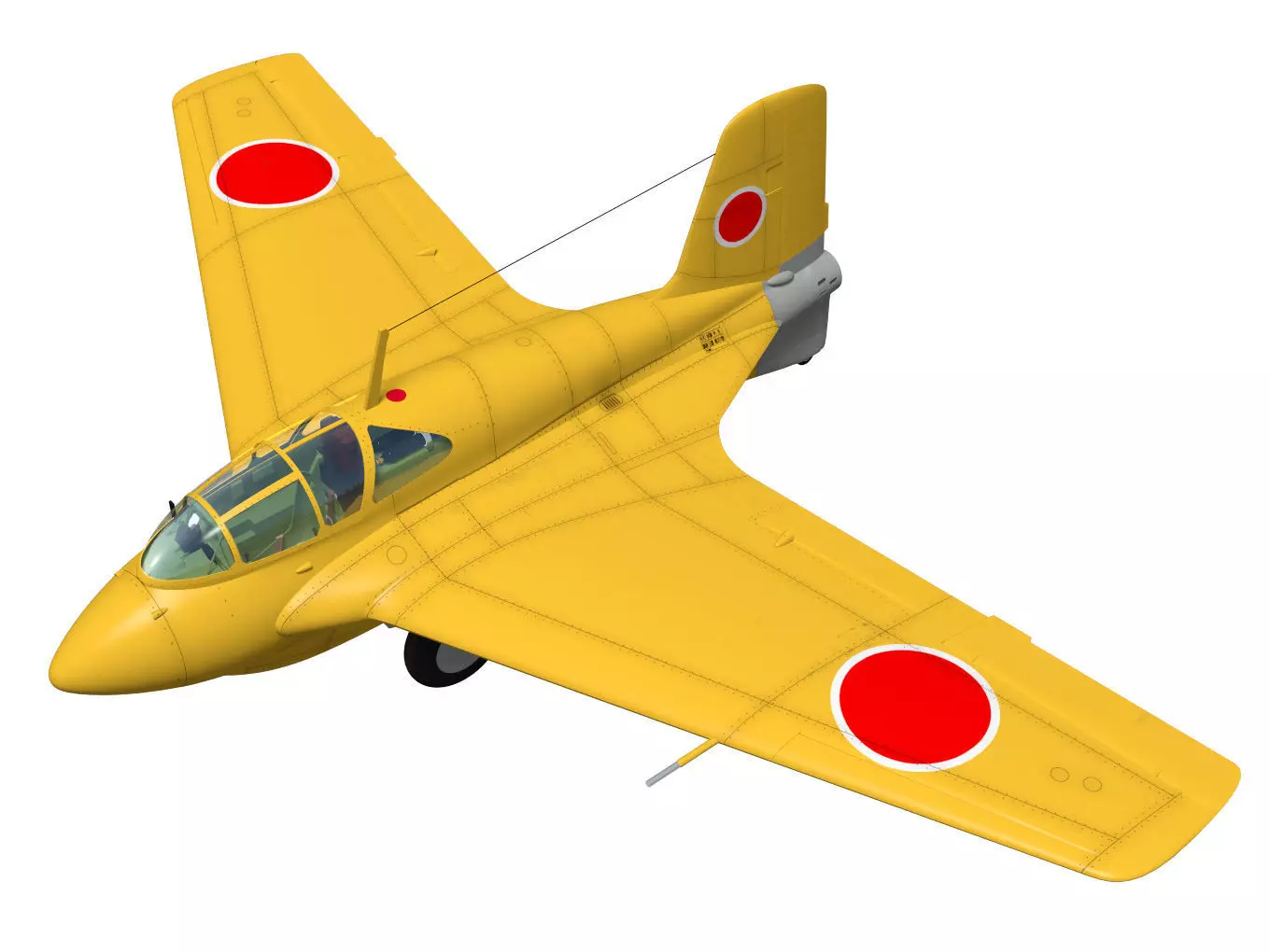 Mitsubishi J8M Ki-200 Syusui 3D model