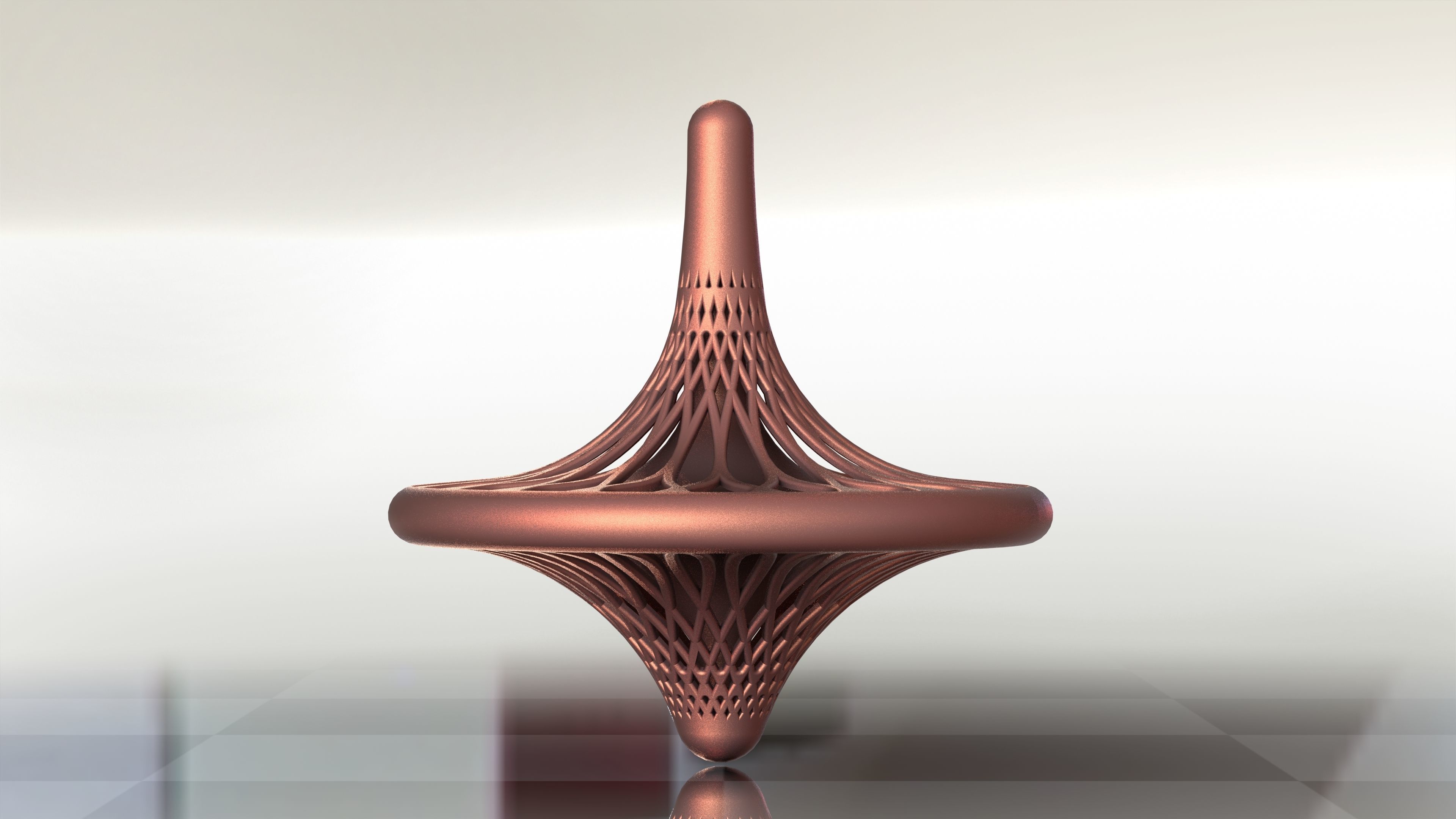 Totem Accurate Cobb Spinning Top 3D print model_13