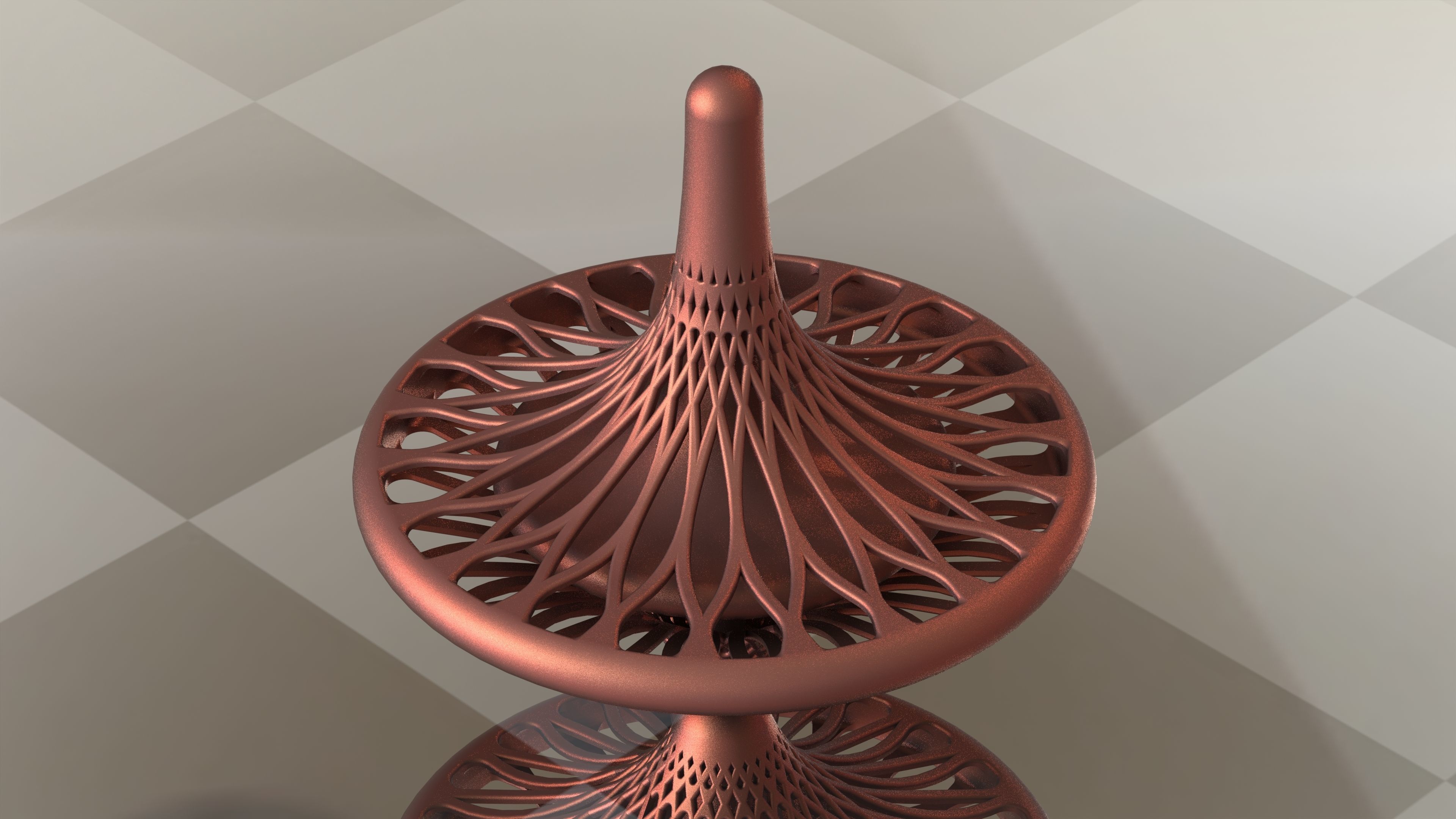 Totem Accurate Cobb Spinning Top 3D print model_12