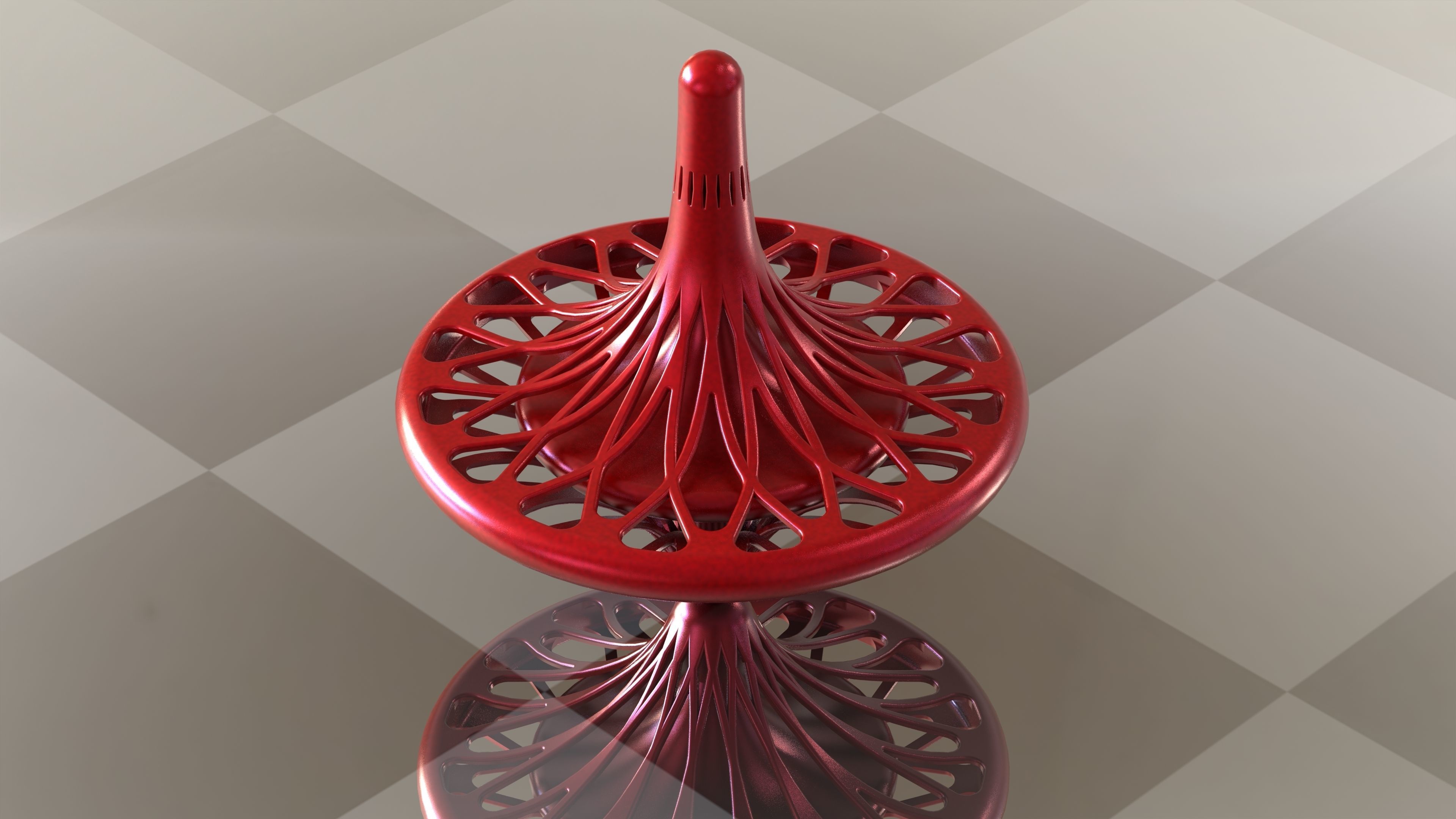 Totem Accurate Cobb Spinning Top 3D print model_4