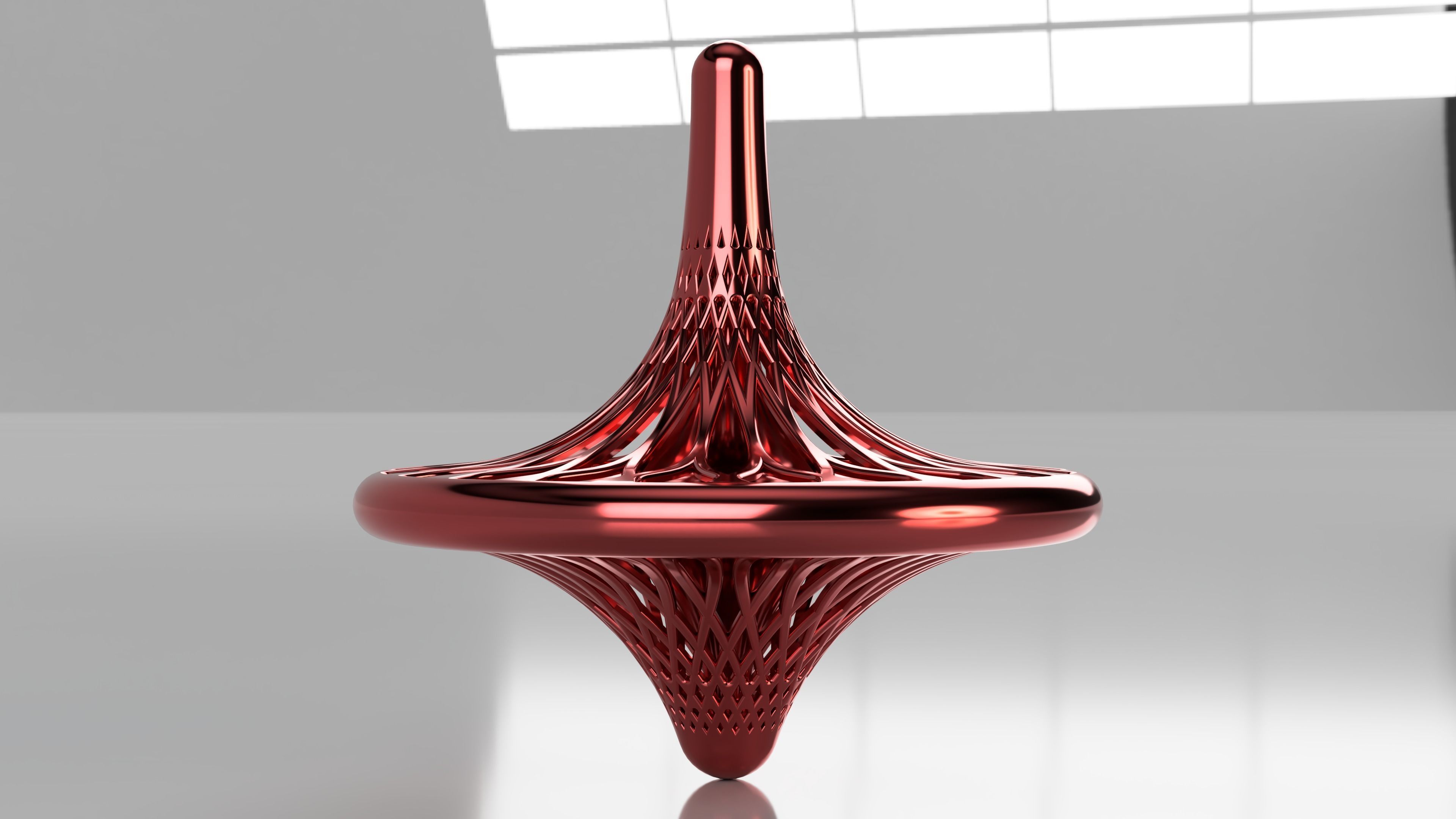 Totem Accurate Cobb Spinning Top 3D print model_5