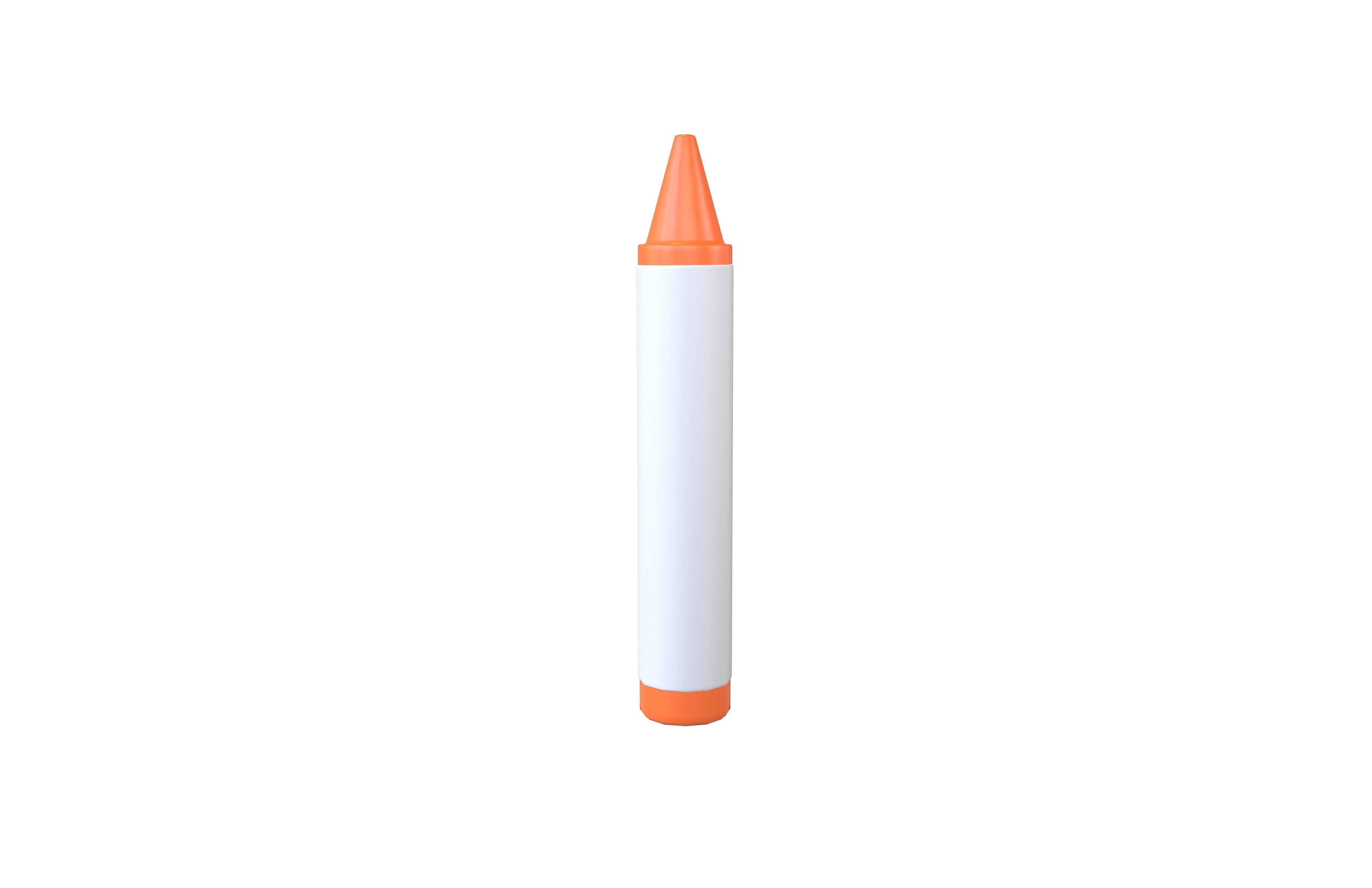Crayon v1 001 Low-poly 3D model_2