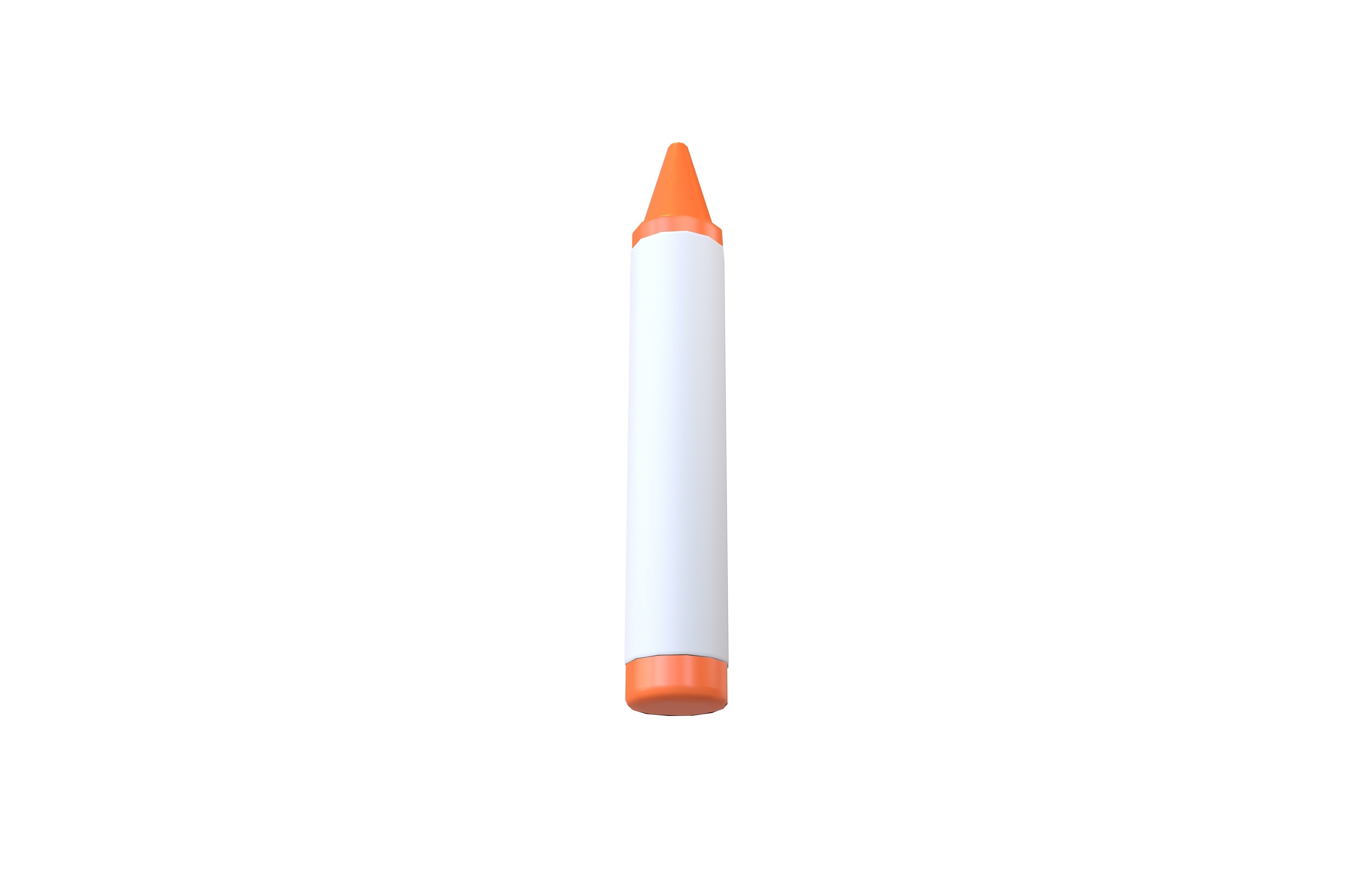 Crayon v1 001 Low-poly 3D model_4