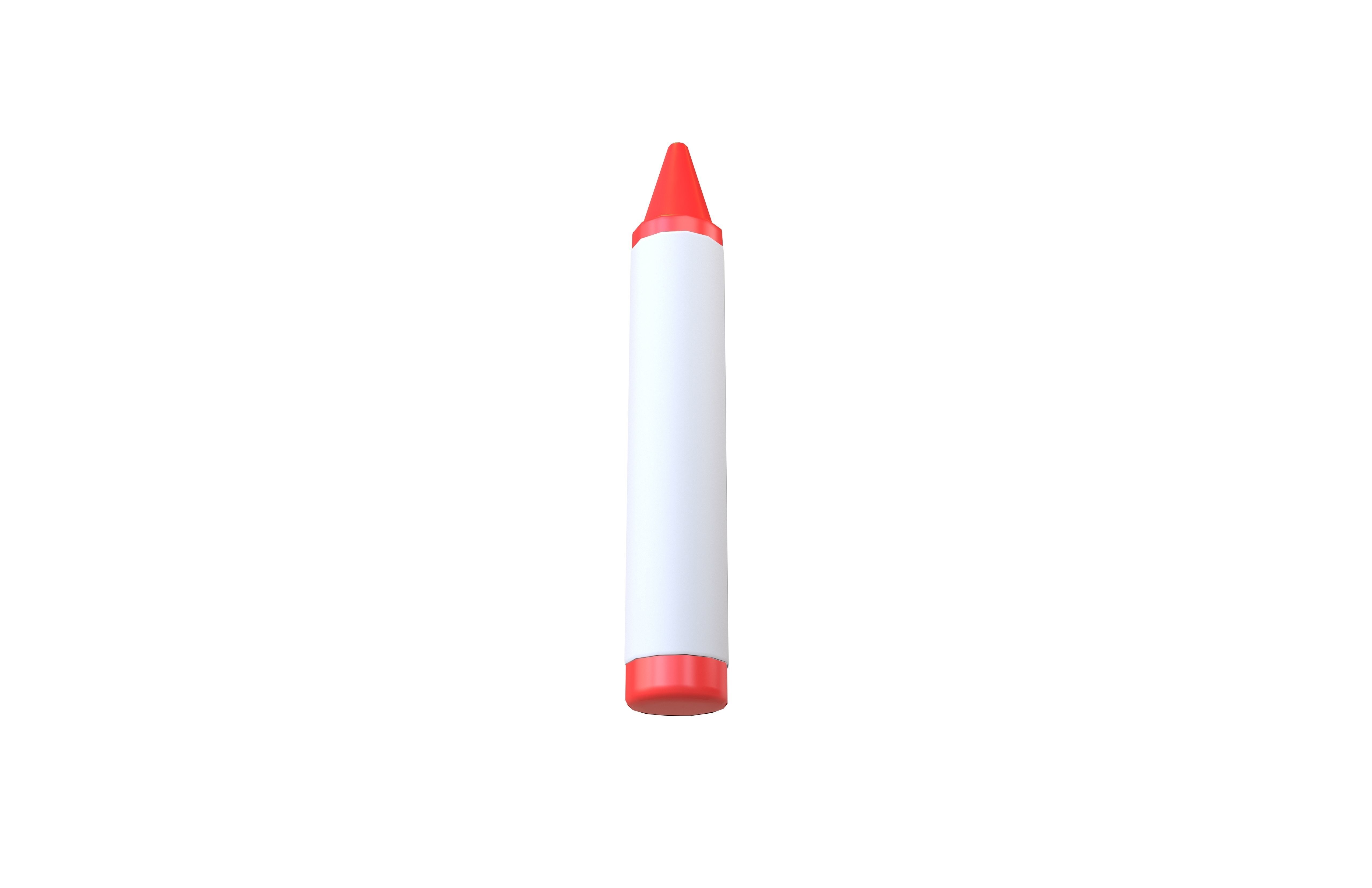 Crayon v1 002 Low-poly 3D model_3