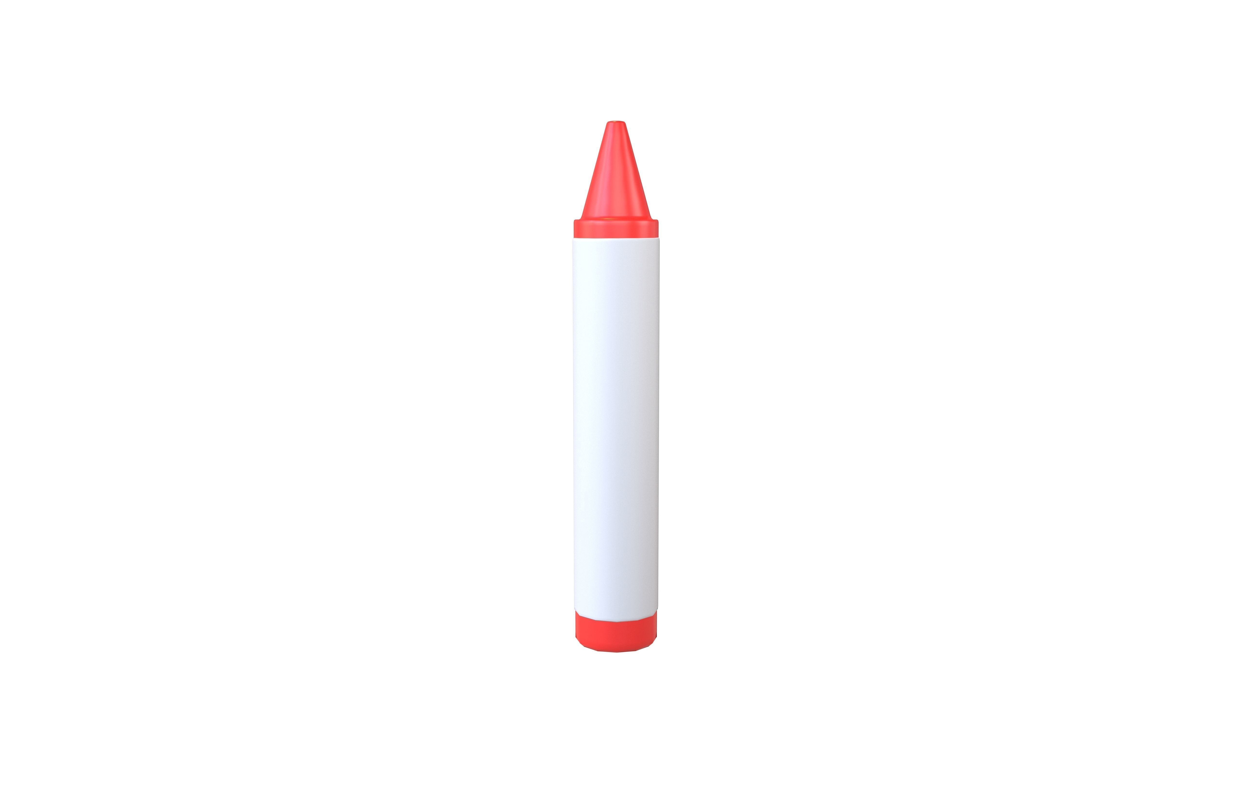 Crayon v1 002 Low-poly 3D model_1