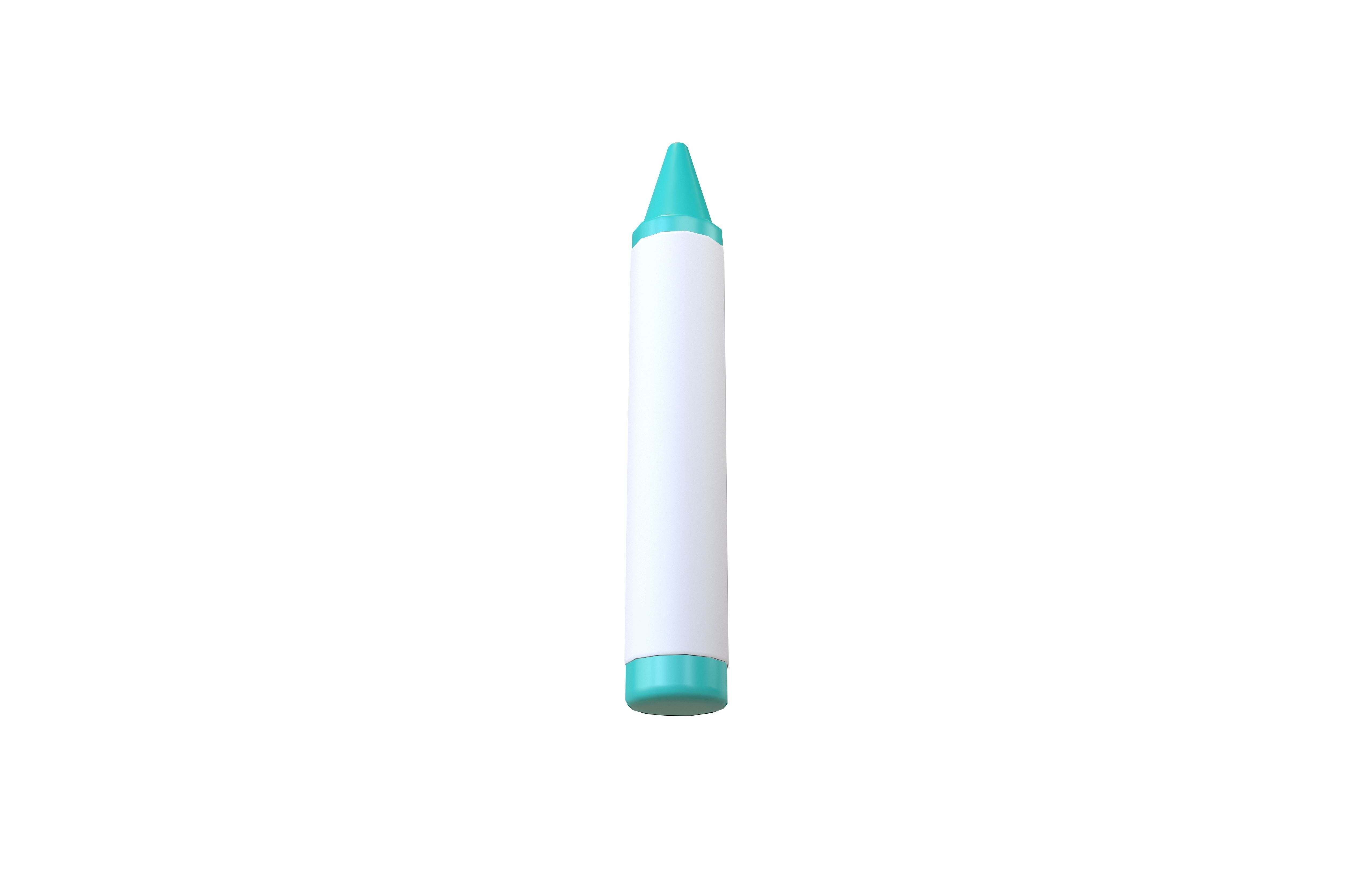 Crayon v1 005 Low-poly 3D model_3