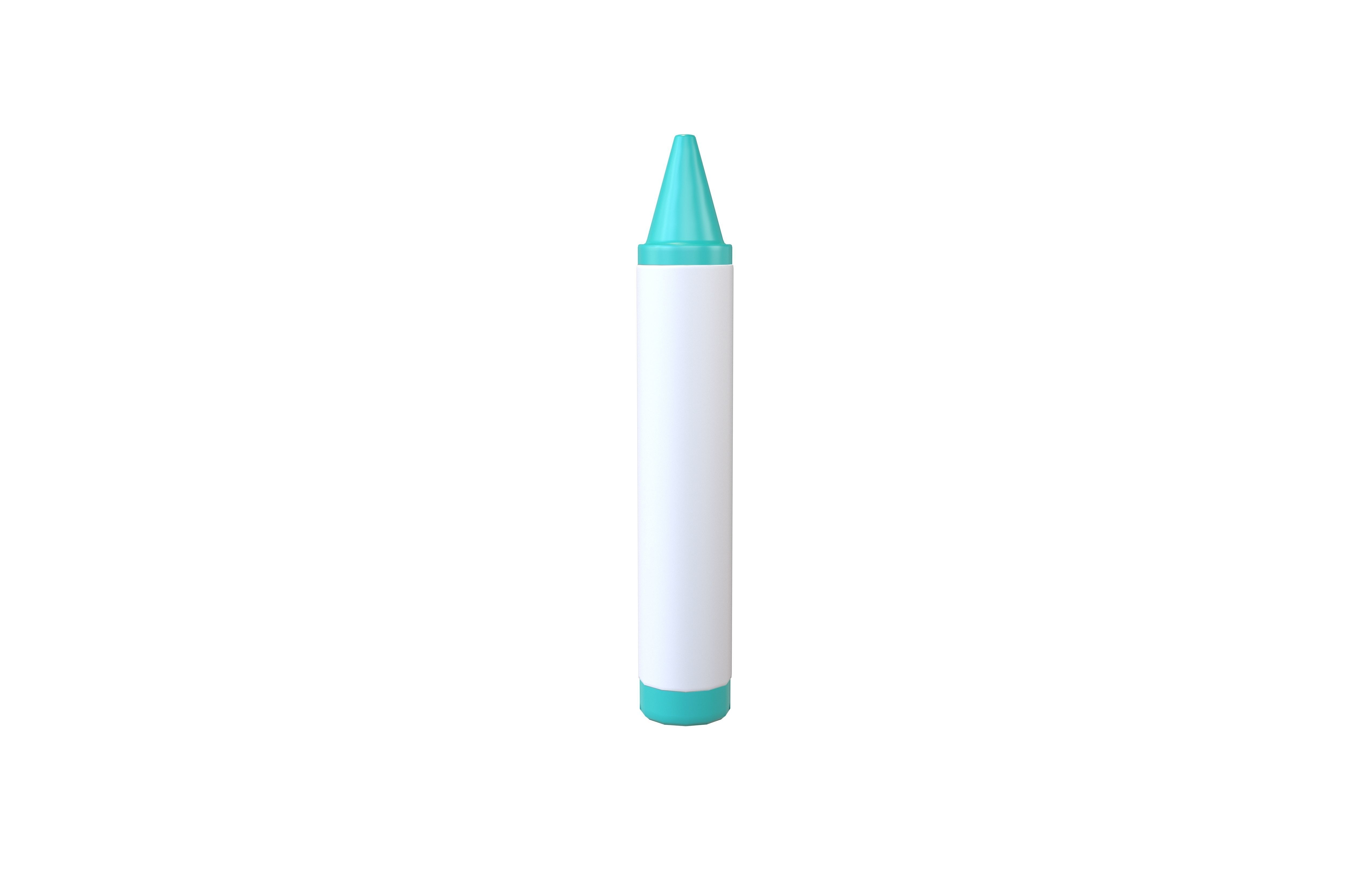 Crayon v1 005 Low-poly 3D model_1