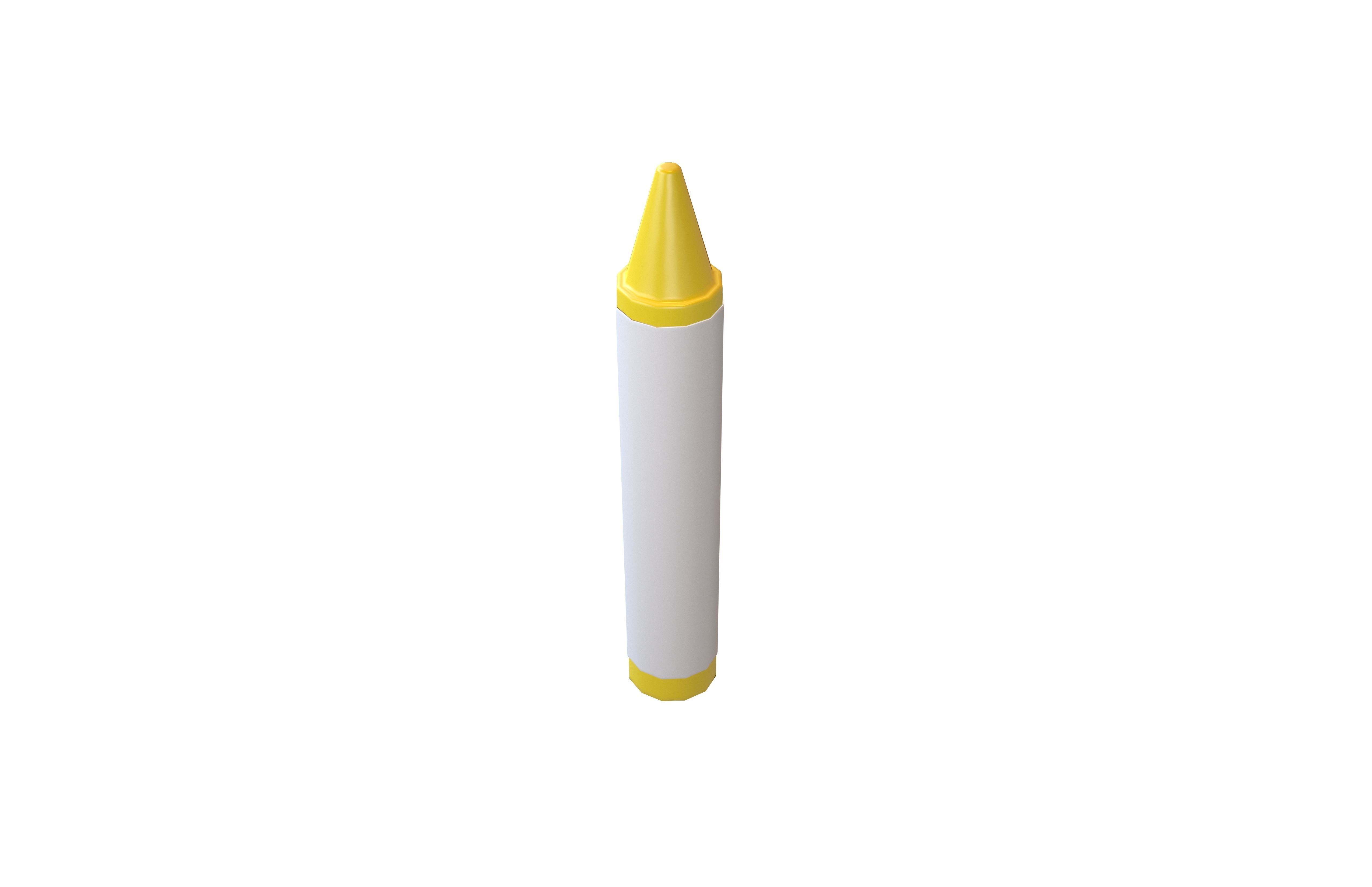 Crayon v1 006 Low-poly 3D model_3