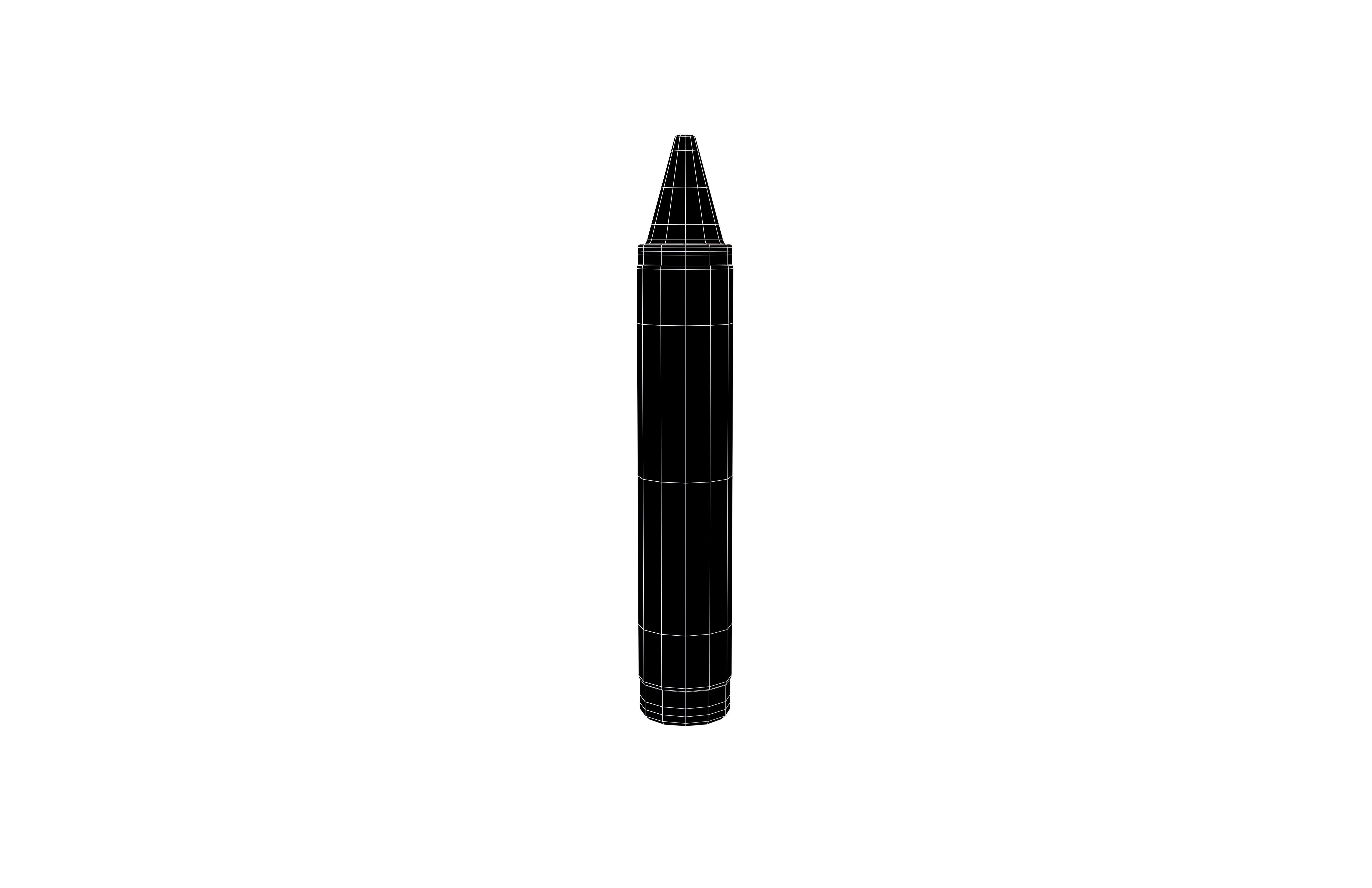 Crayon v1 006 Low-poly 3D model_6