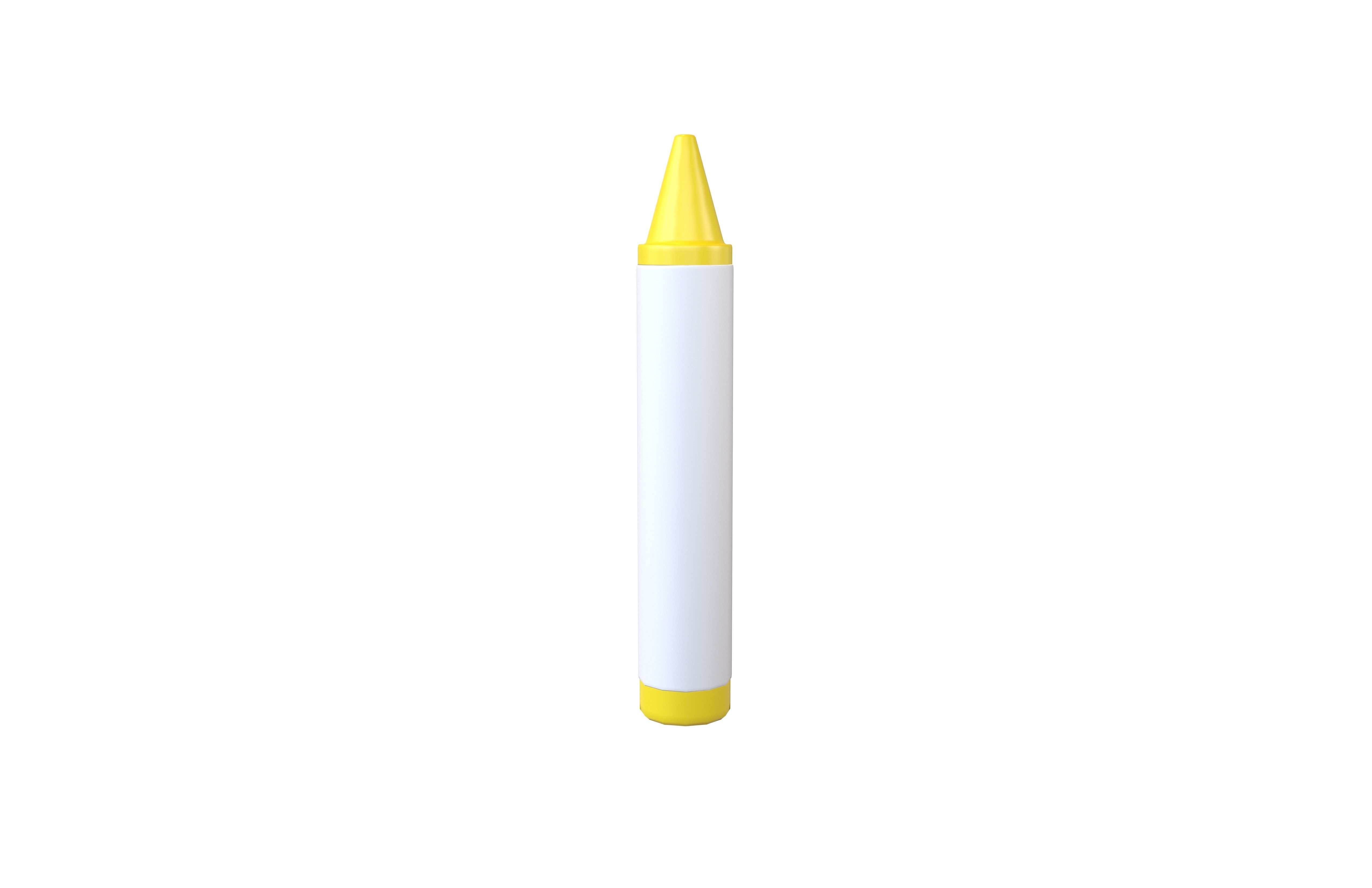 Crayon v1 006 Low-poly 3D model_1