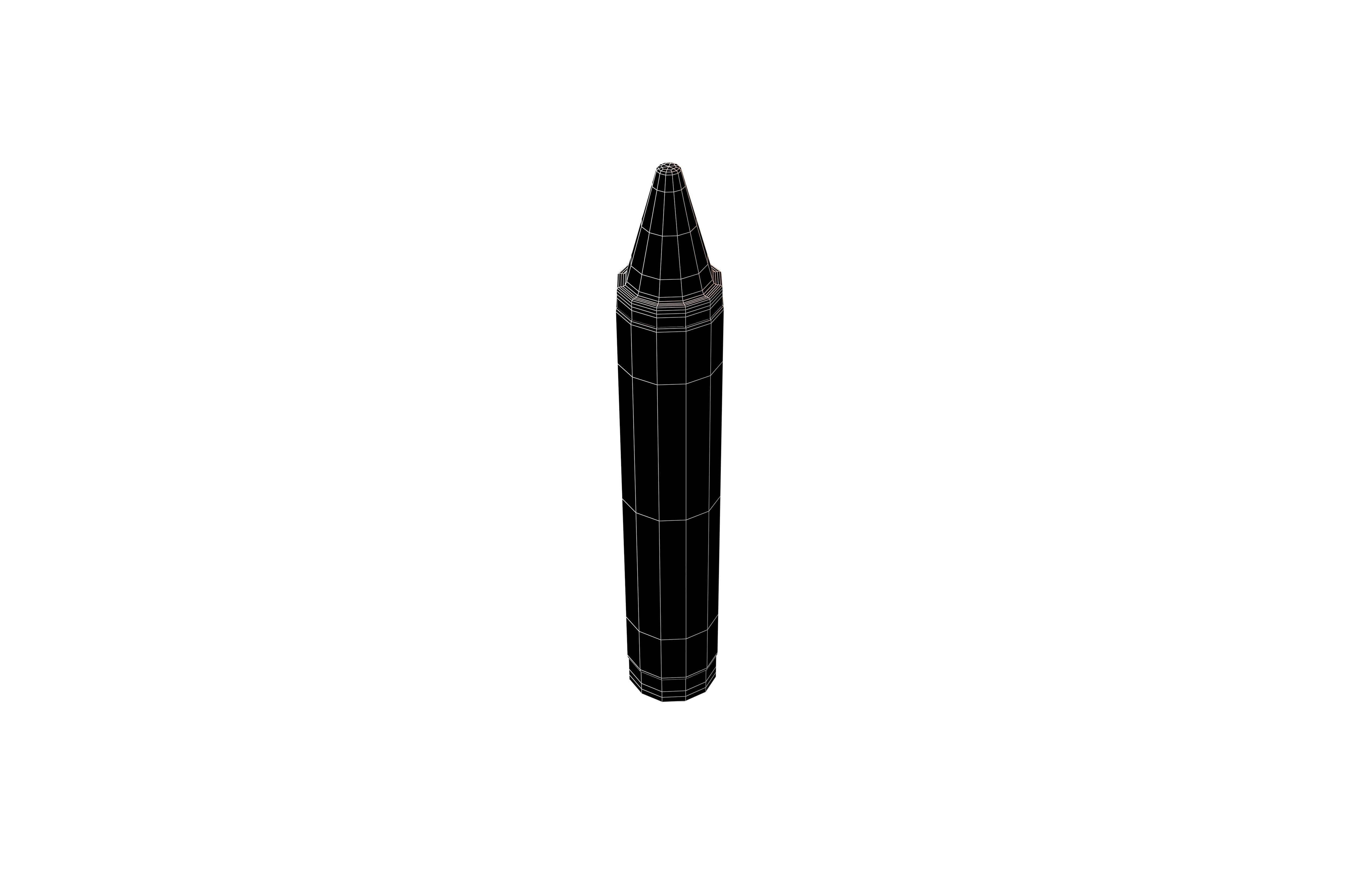 Crayon v1 006 Low-poly 3D model_8