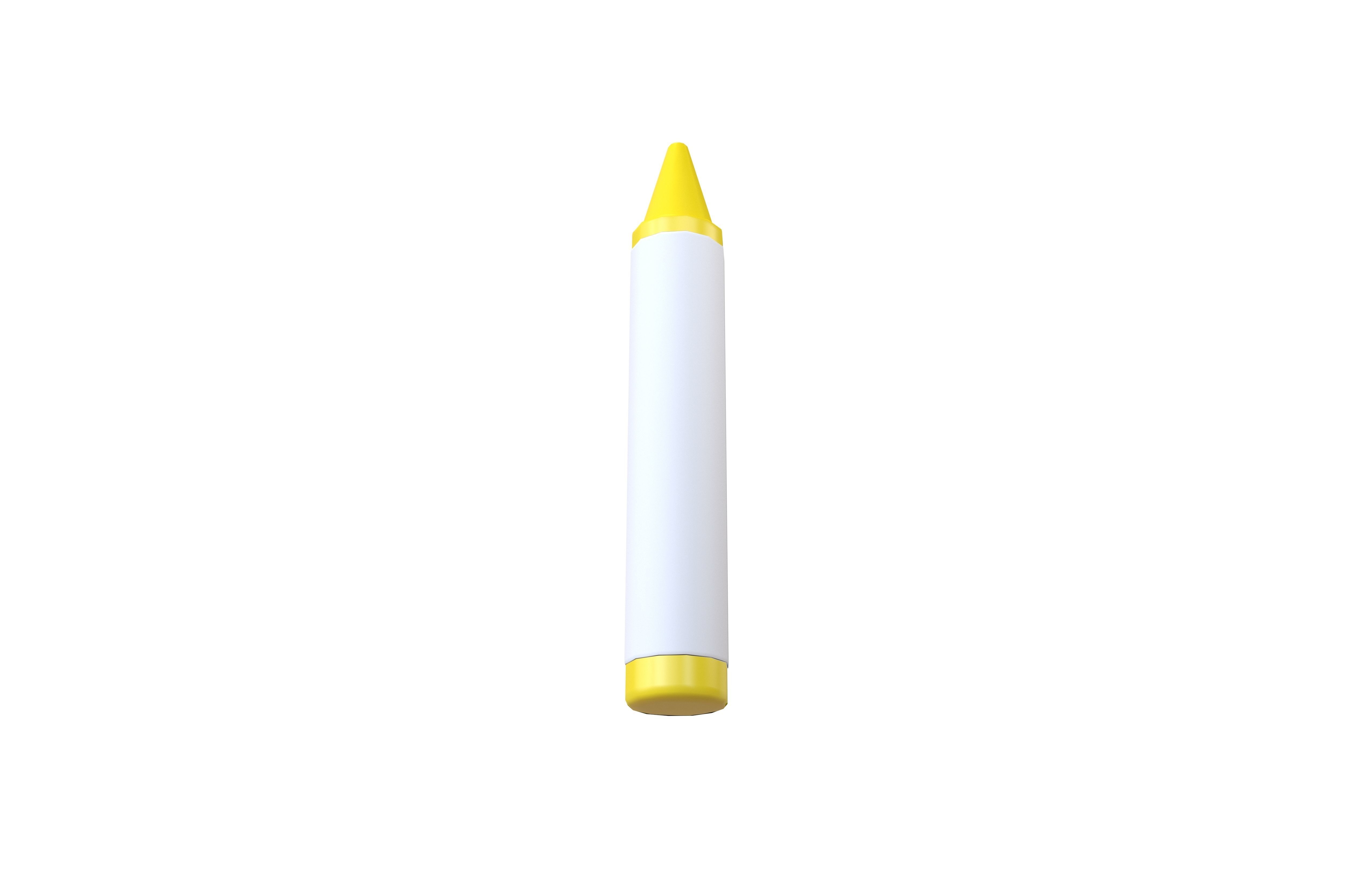 Crayon v1 006 Low-poly 3D model_2