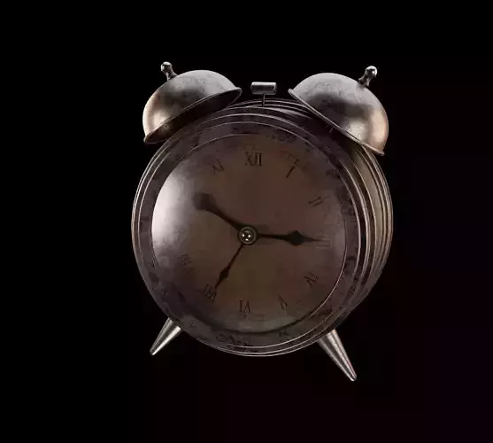 Old Alarm Clock 3D Model  3D model