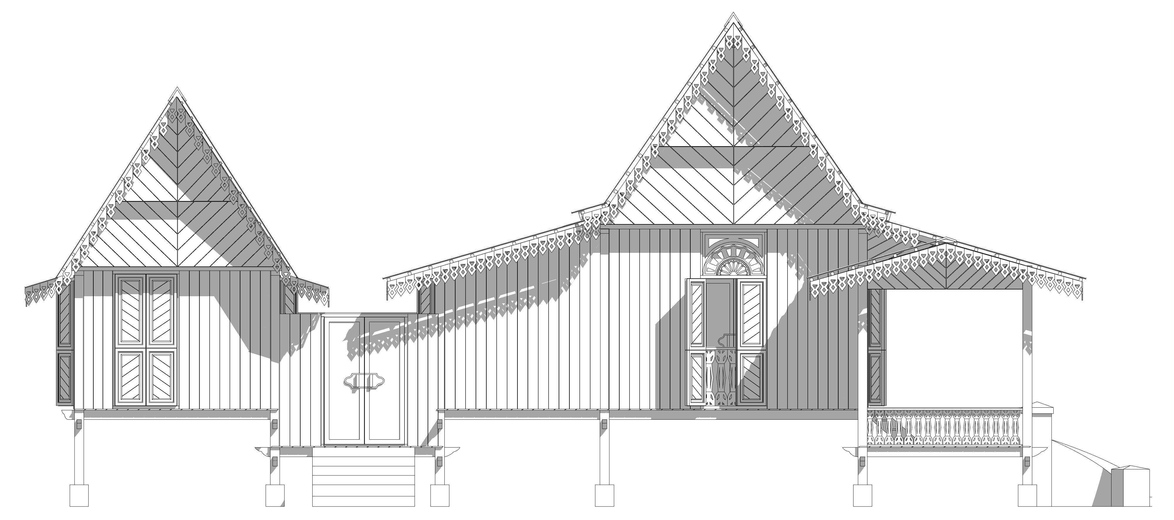 Rumah Melayu Melaka Malay Heritage House 3D model_20