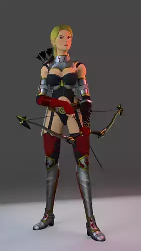 RekionArcherCloth1 female archer with bow and arrow