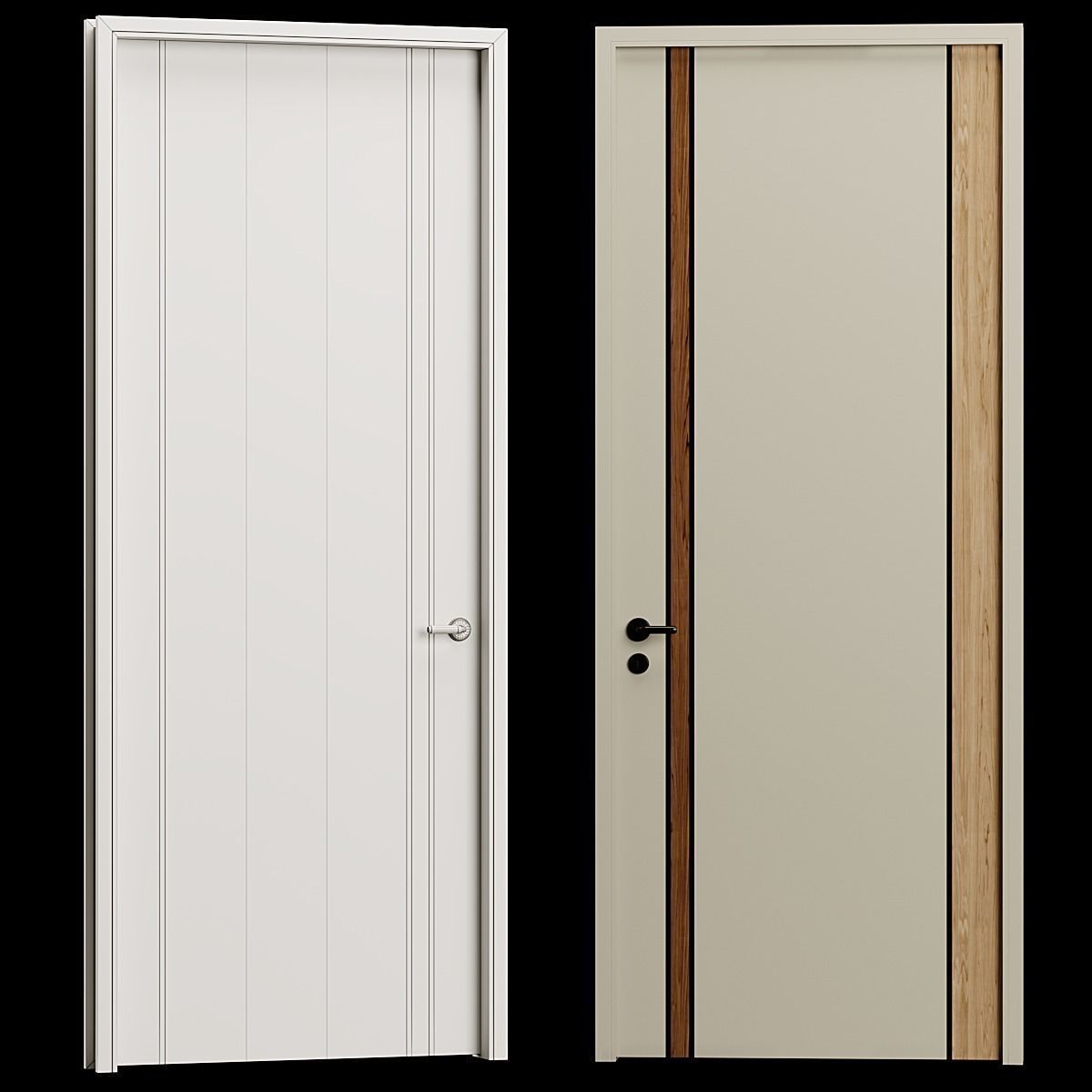 Customize Room Interior Door 3D model_11