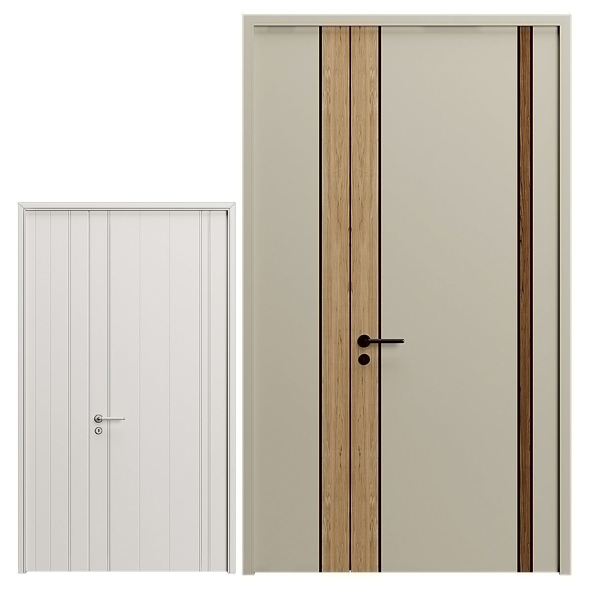 Customize Room Interior Door 3D model_7