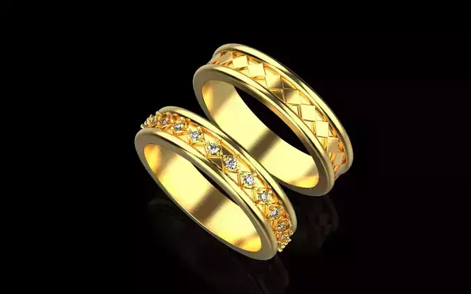 Wedding rings model 275